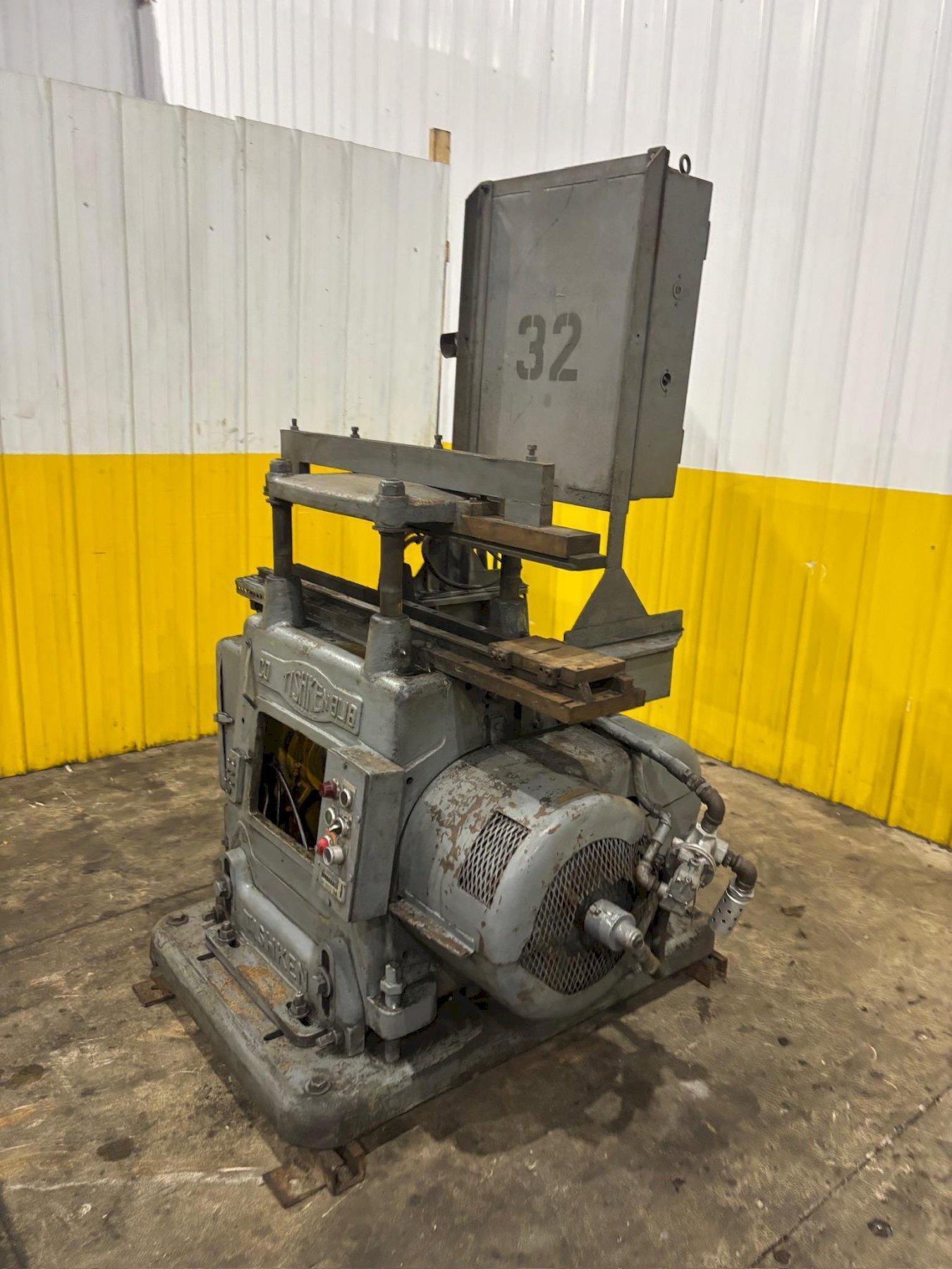 18 TON TISHKEN 4 POST MECHANICAL CUT-OFF PRESS USED 3