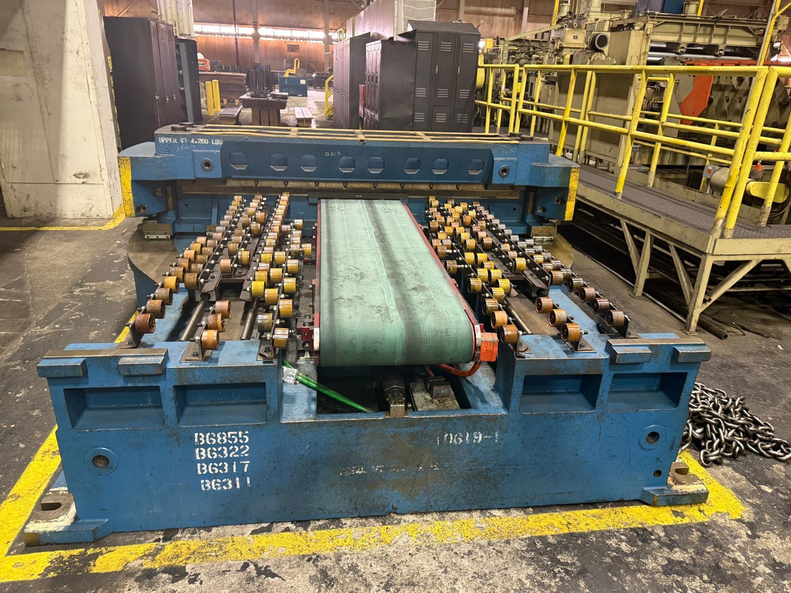 72" WIDE OSCILLATING TO 35 DEGREE DIE SHEAR USED 1