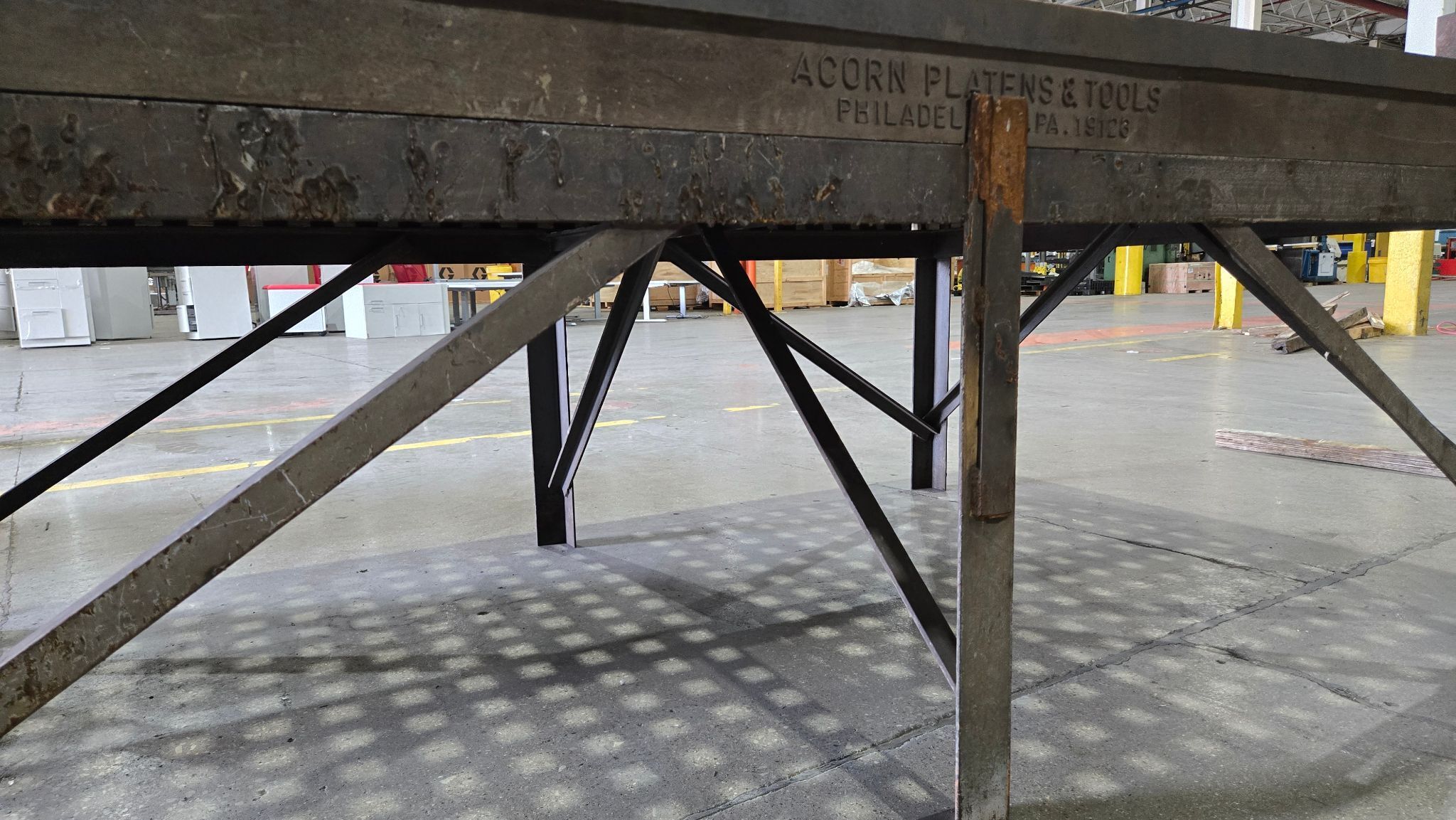 ACORN 5' X 8' FABRICATION WELDING TABLE WITH GRID TOP USED 3