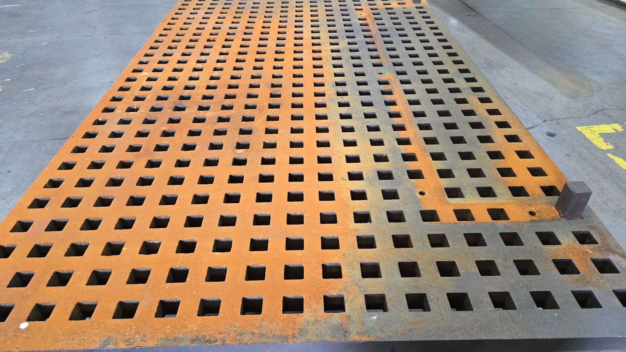 ACORN 5' X 8' FABRICATION WELDING TABLE WITH GRID TOP USED 4