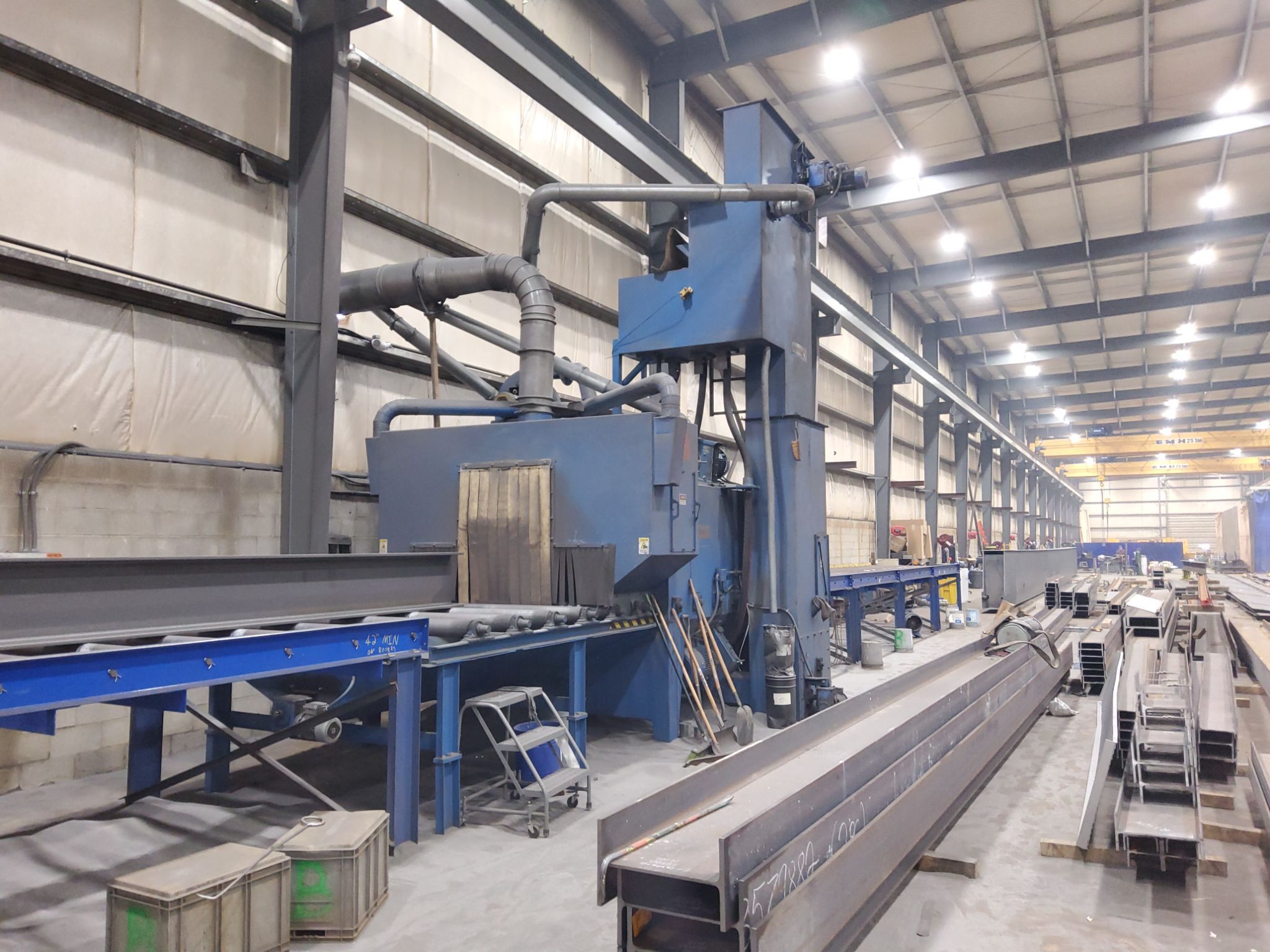 PANGBORN ES-1921-109 ROTOBLAST STRUCTURAL STEEL BLAST MACHINE USED 0