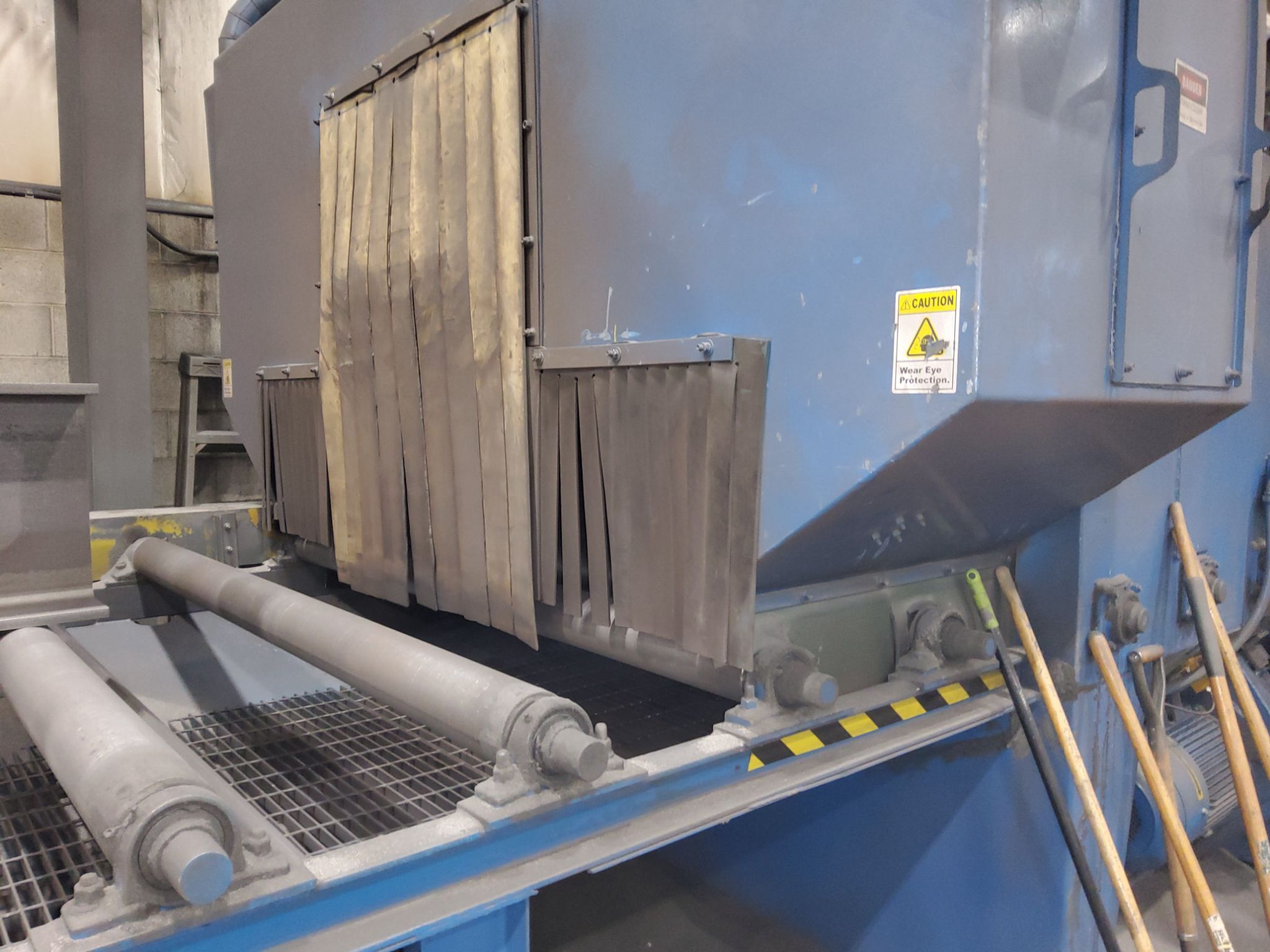 PANGBORN ES-1921-109 ROTOBLAST STRUCTURAL STEEL BLAST MACHINE USED 9