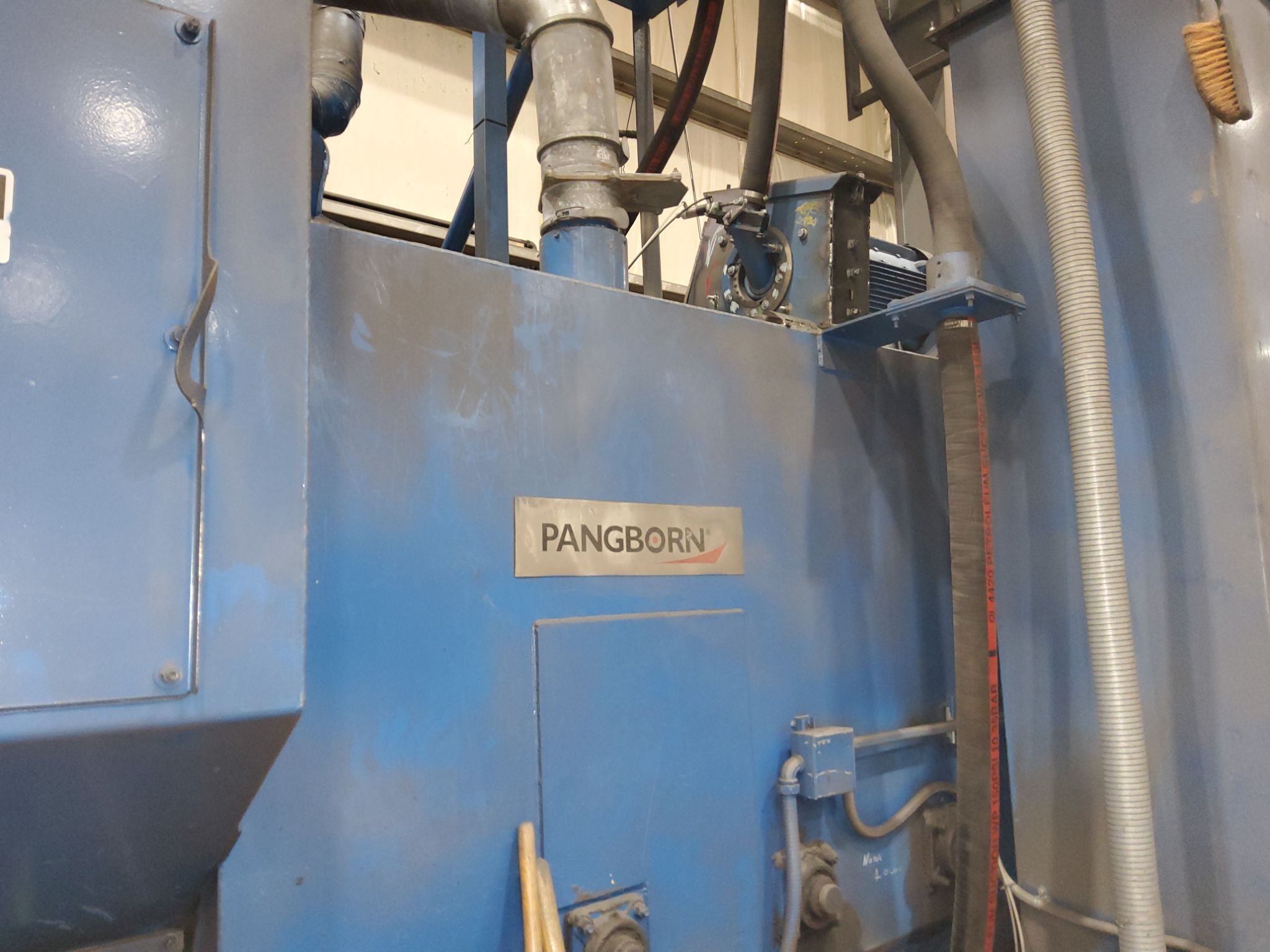 PANGBORN ES-1921-109 ROTOBLAST STRUCTURAL STEEL BLAST MACHINE USED 11