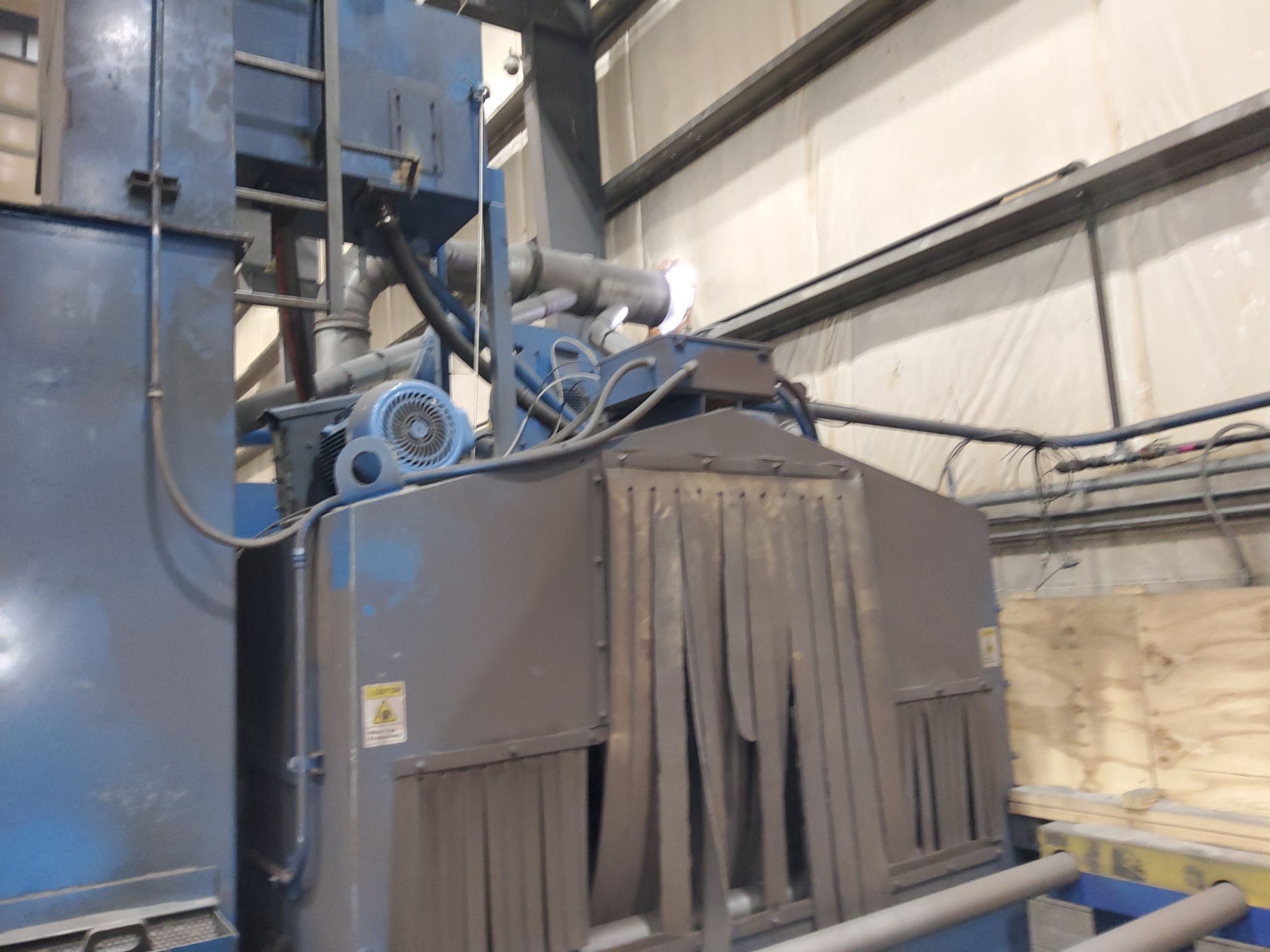 PANGBORN ES-1921-109 ROTOBLAST STRUCTURAL STEEL BLAST MACHINE USED 12