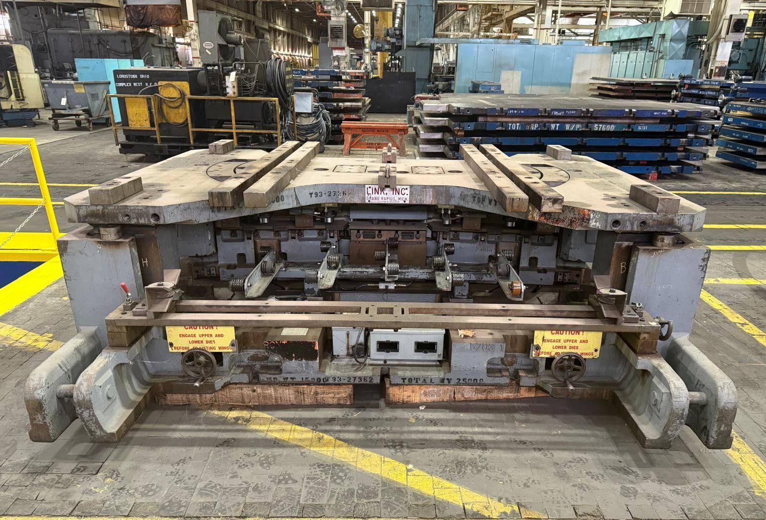 72" WIDE LINK SINGLE POSITION DIE SHEAR USED 0