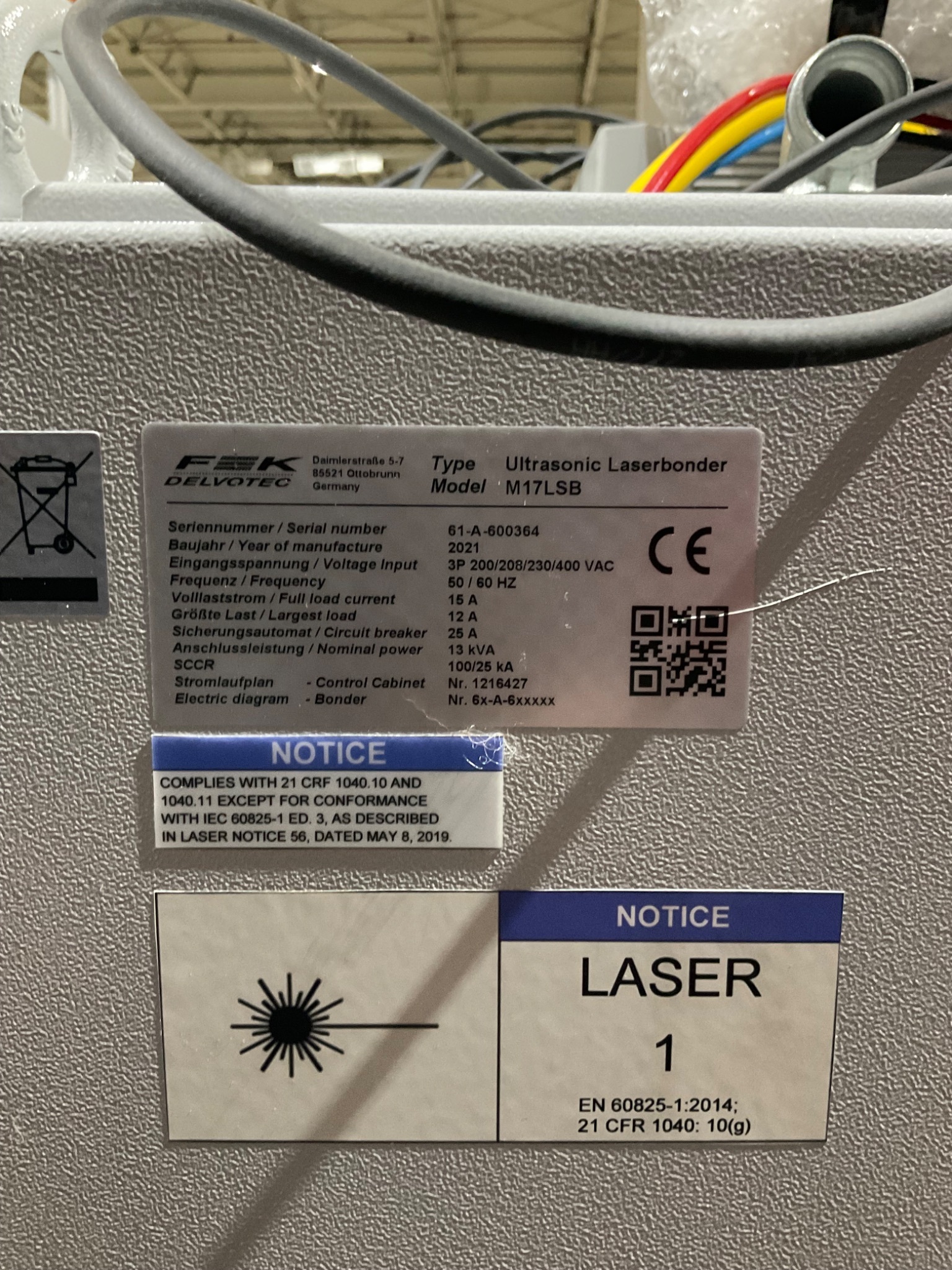 F&K DELVOTEC M17LSB ULTRASONIC LASER BONDER 1