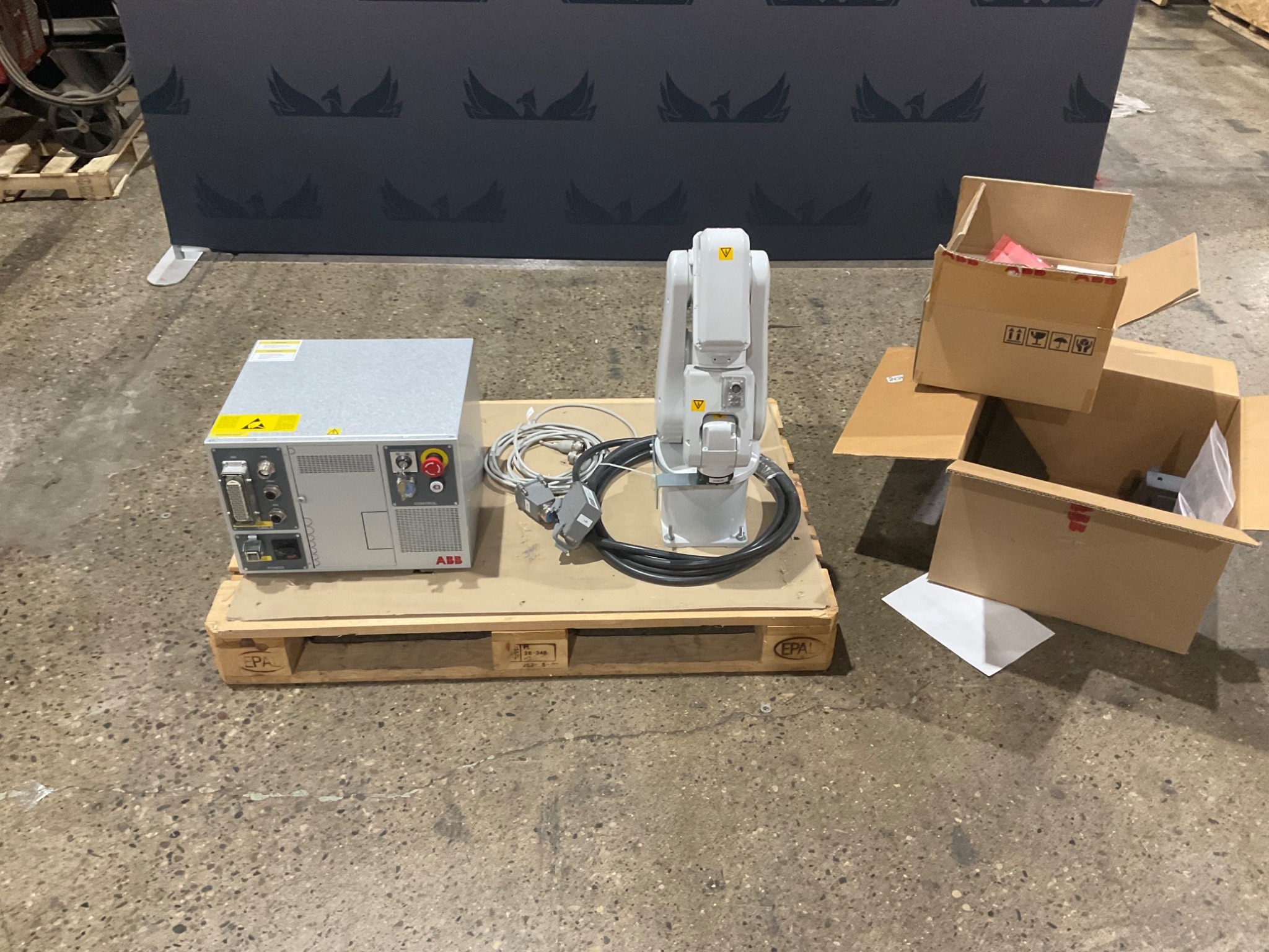 NEW 2016 ABB IRB120 W IRC 5 COMPACT ROBOT NEW IN CRATE W/ DSQC 679 PENDANT 1