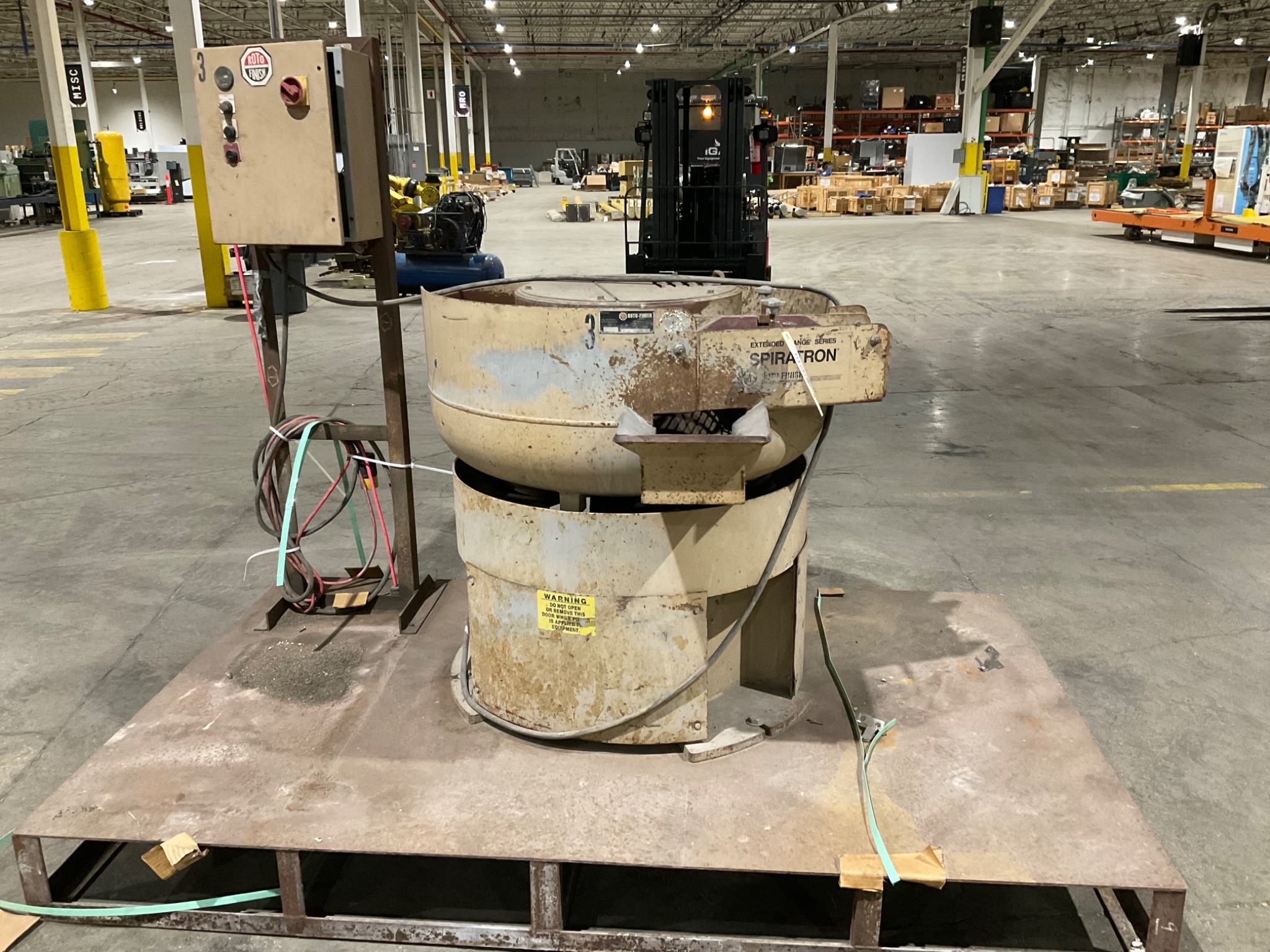 ROTO FINISH INDUSTRIAL VIBRATORY FINISHER ER SERIES USED 20