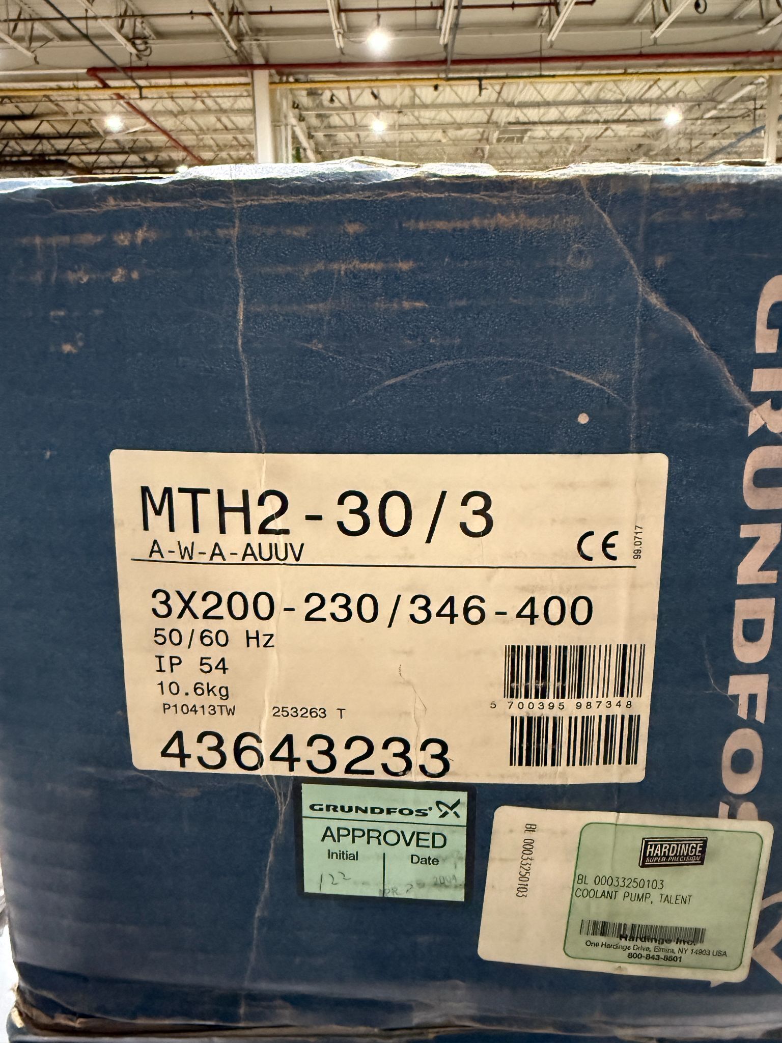 GRUNDFOS MTH2-30/3 IMMERSIBLE PUMP NEW IN BOX 1