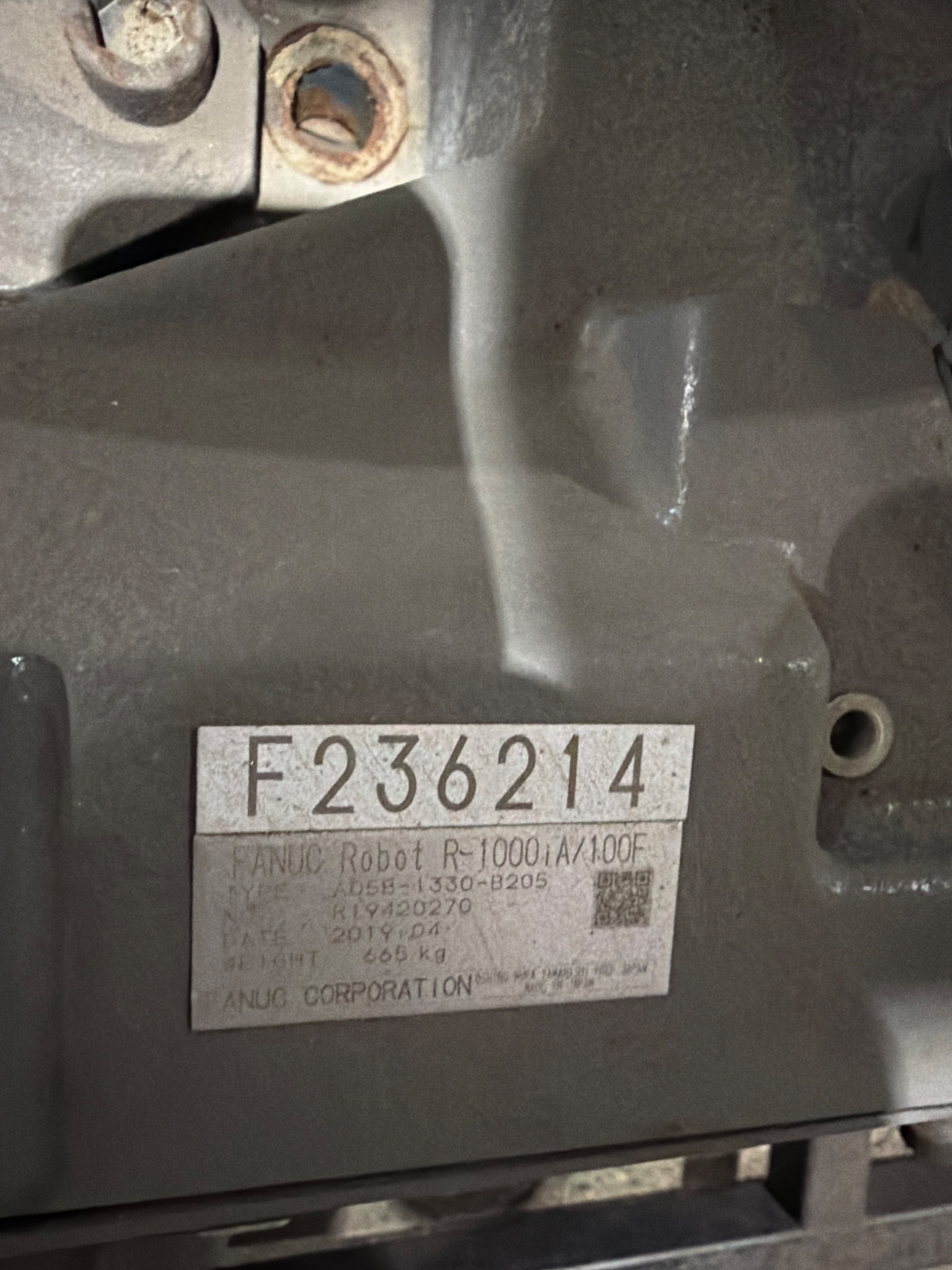 FANUC R-1000iA/100F Complete w/ R-30iB Controls USED - Missing Teach Pendant 10