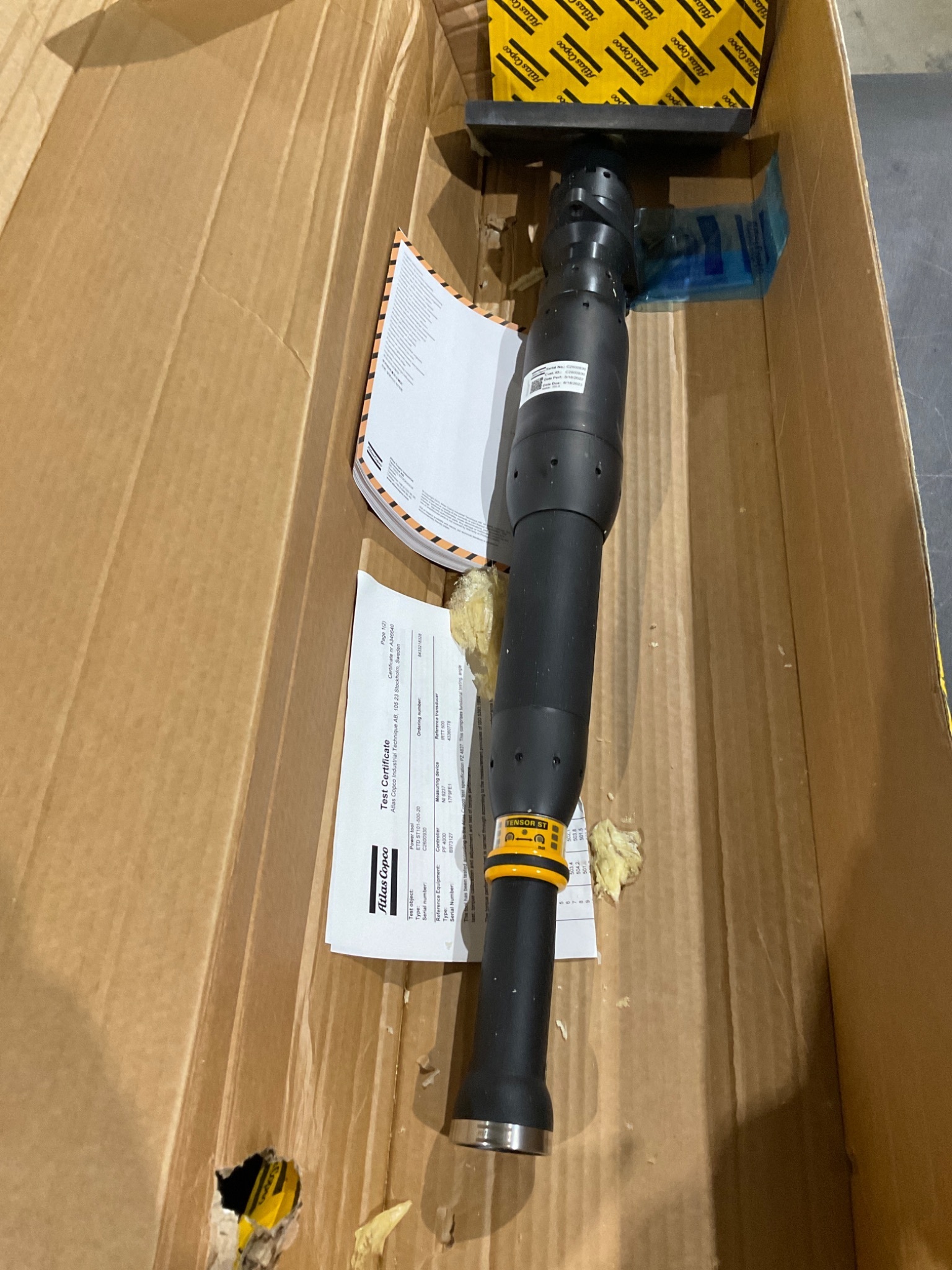 ATLAS COPCO ETD ST101‑500‑20 Tensor ST Straight Cable Nutrunner NEW 1
