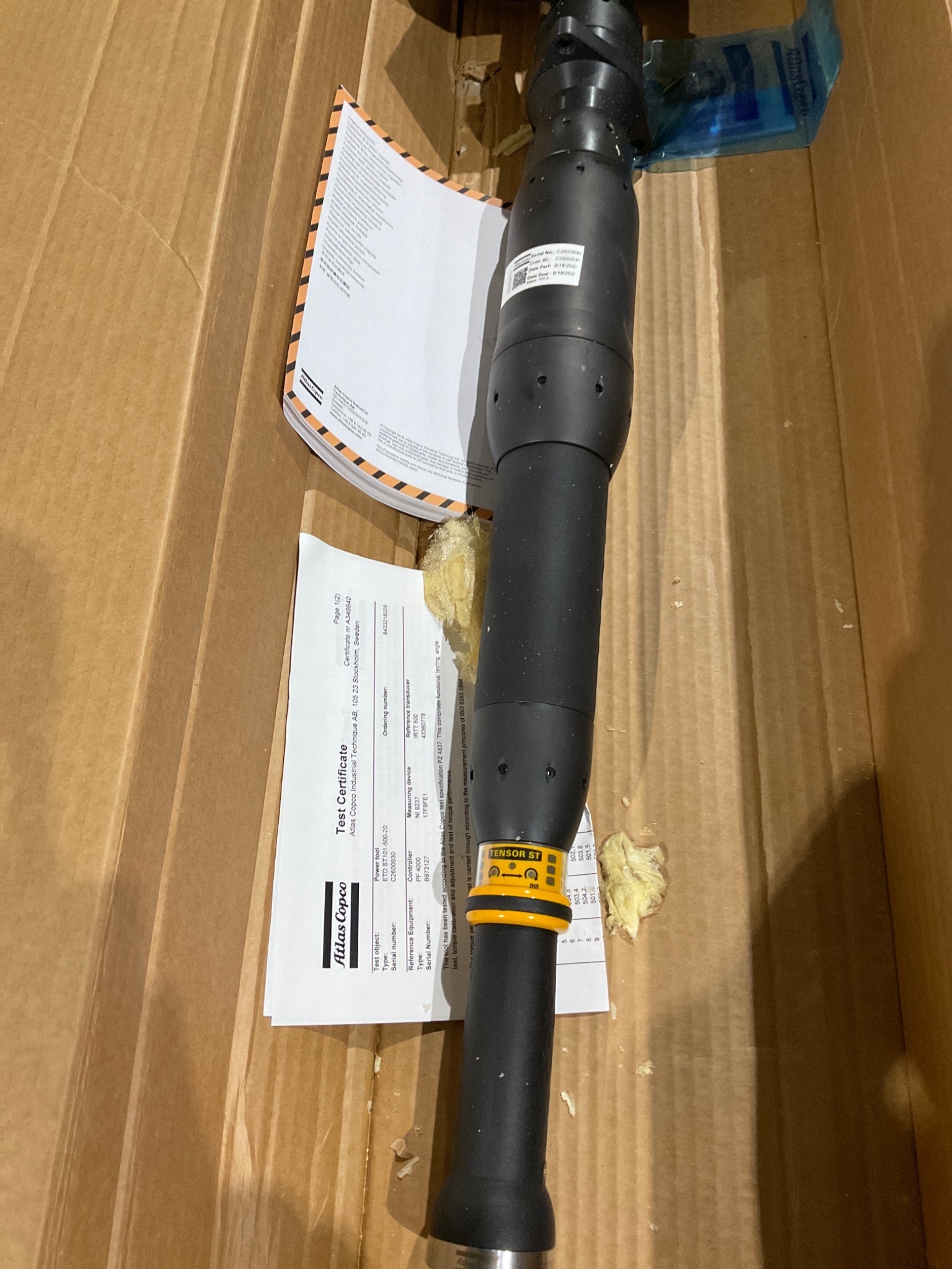 ATLAS COPCO ETD ST101‑500‑20 Tensor ST Straight Cable Nutrunner NEW 4