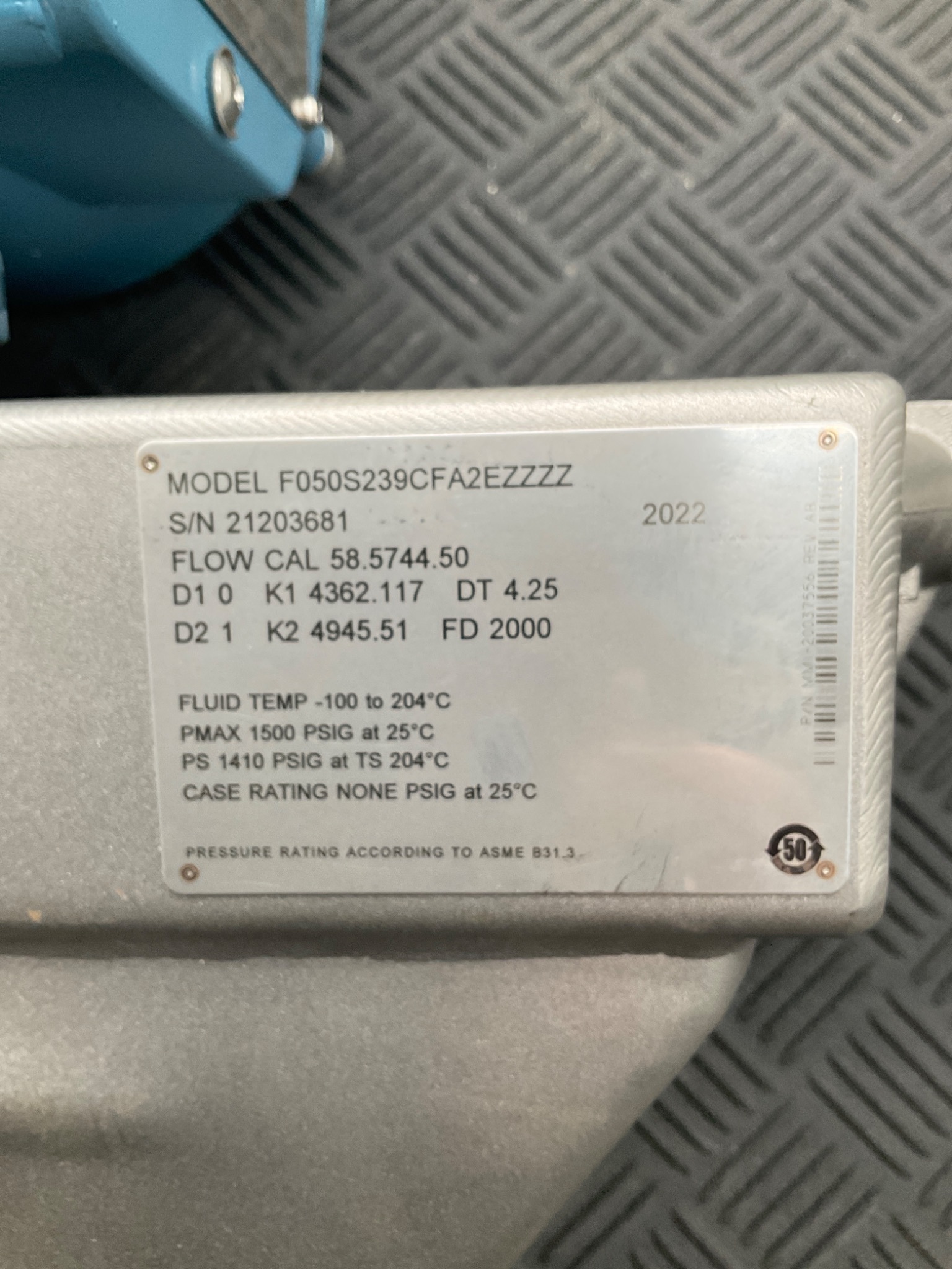MICRO MOTION F050S239CFA2EZZZZ Mass Flow Sensor NEW 1