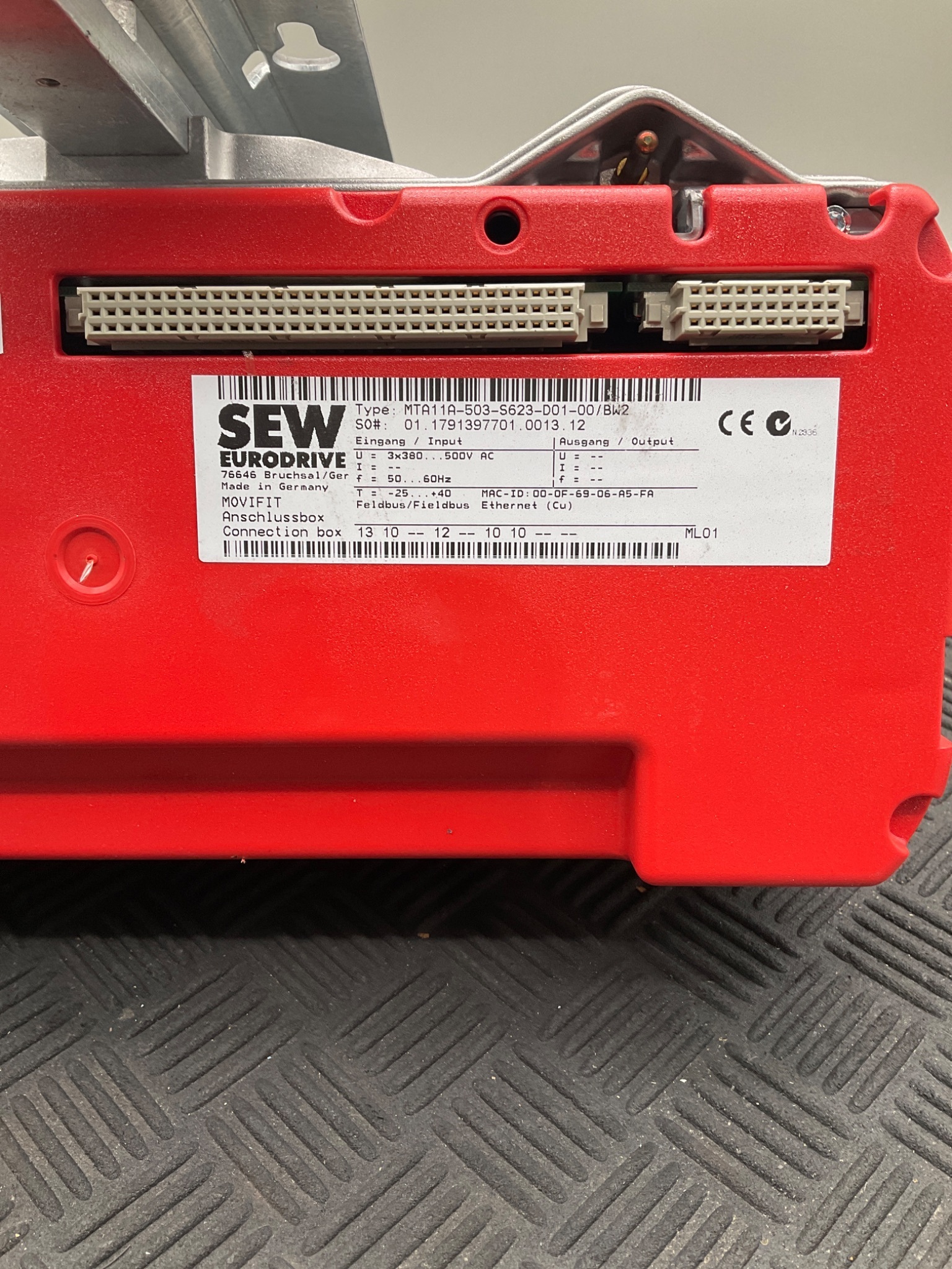 SEW EURODRIVE MTA11A‑503‑S623‑D01‑00/BW2 MOVIFIT Connection Box USED 1