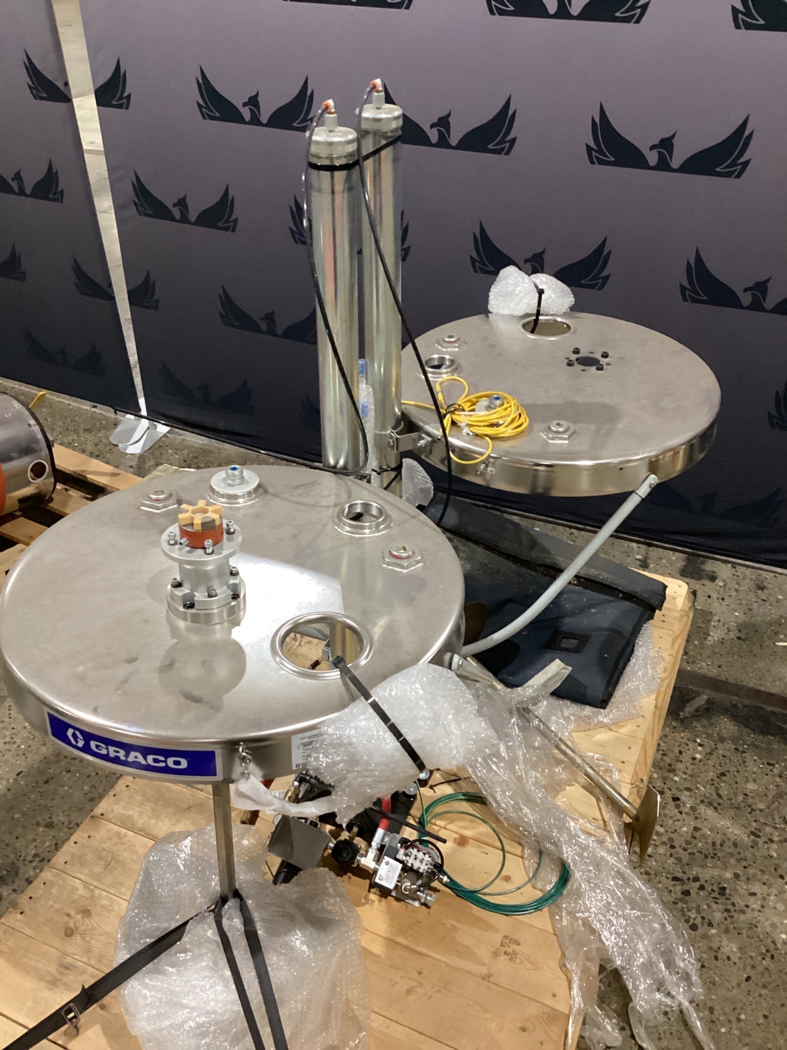 GRACO 25A600 DRUM AGITATOR PACKAGE 100 PSI MAX AIR USED 1