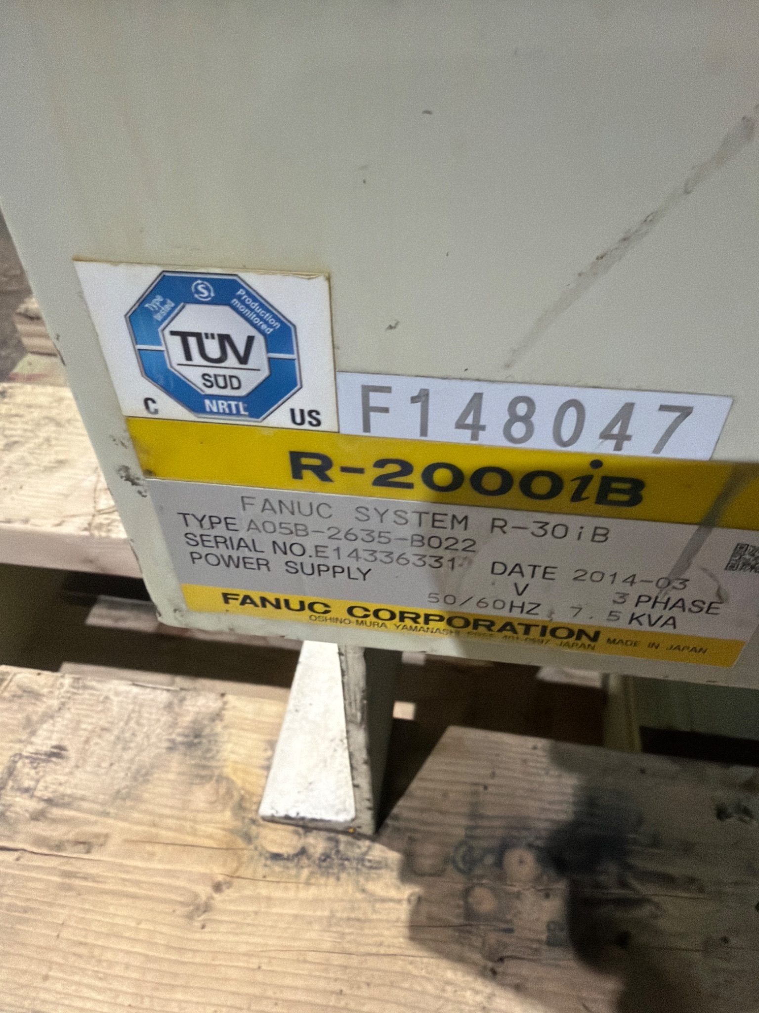 FANUC R-2000iB/210F Complete w/ R-30iB Controls USED 5