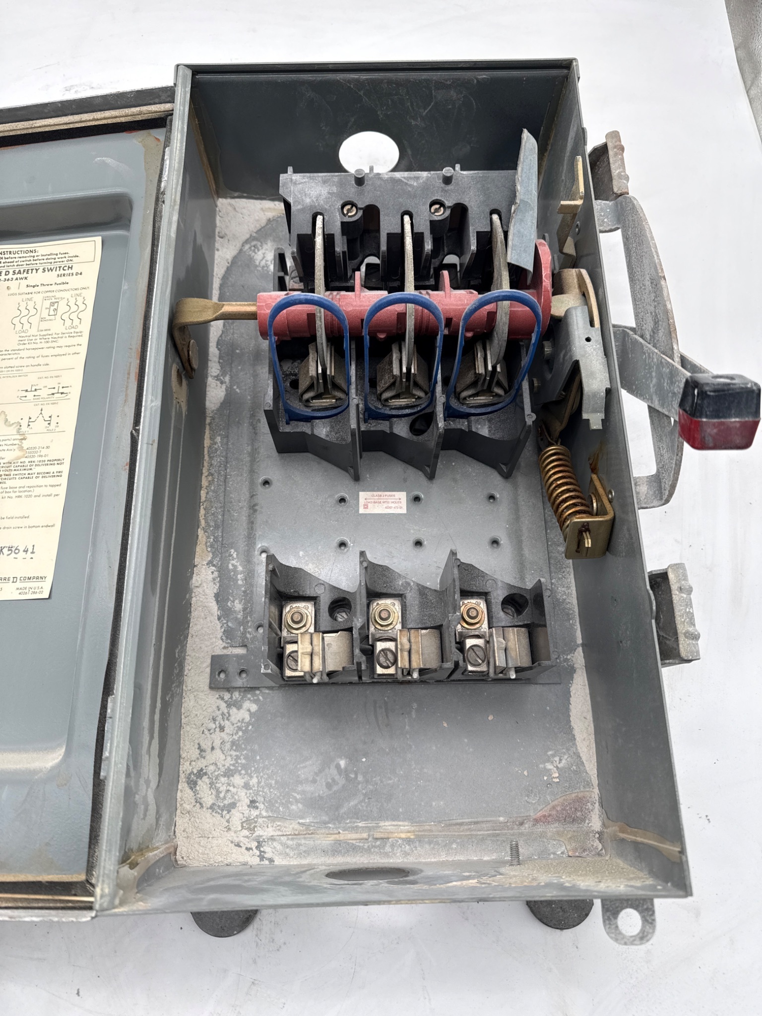 SQUARE D H363AWK 100A 600V Safety Disconnect Switch USED 1