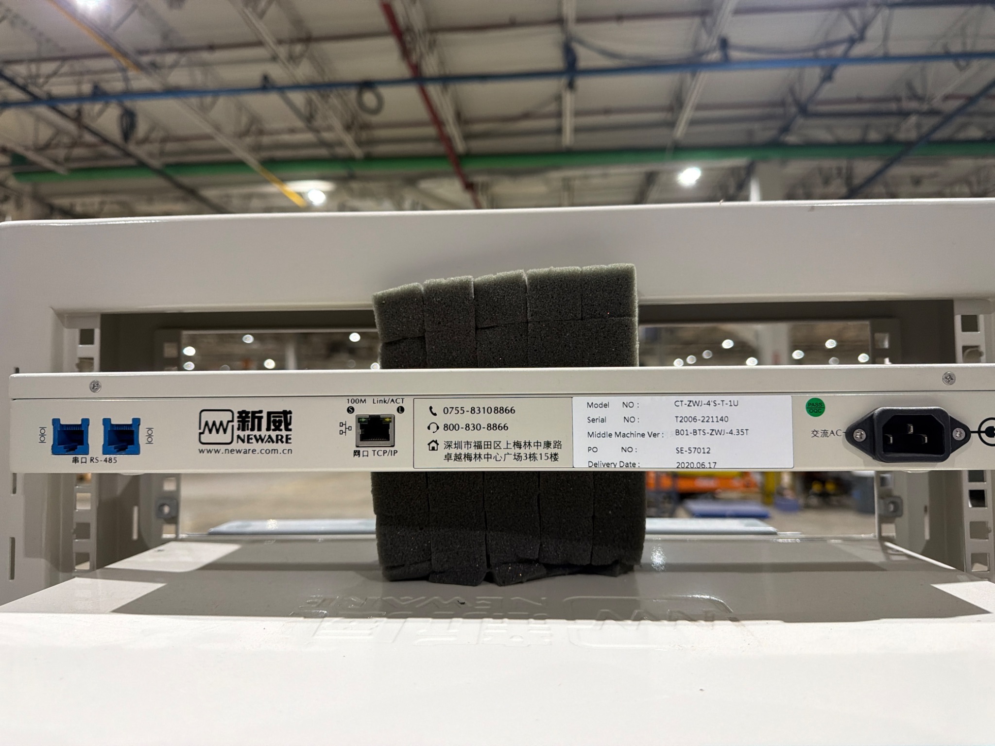 NEWARE CT‑4008T‑5V6A‑S1‑U 10-Module Battery Test System USED 6
