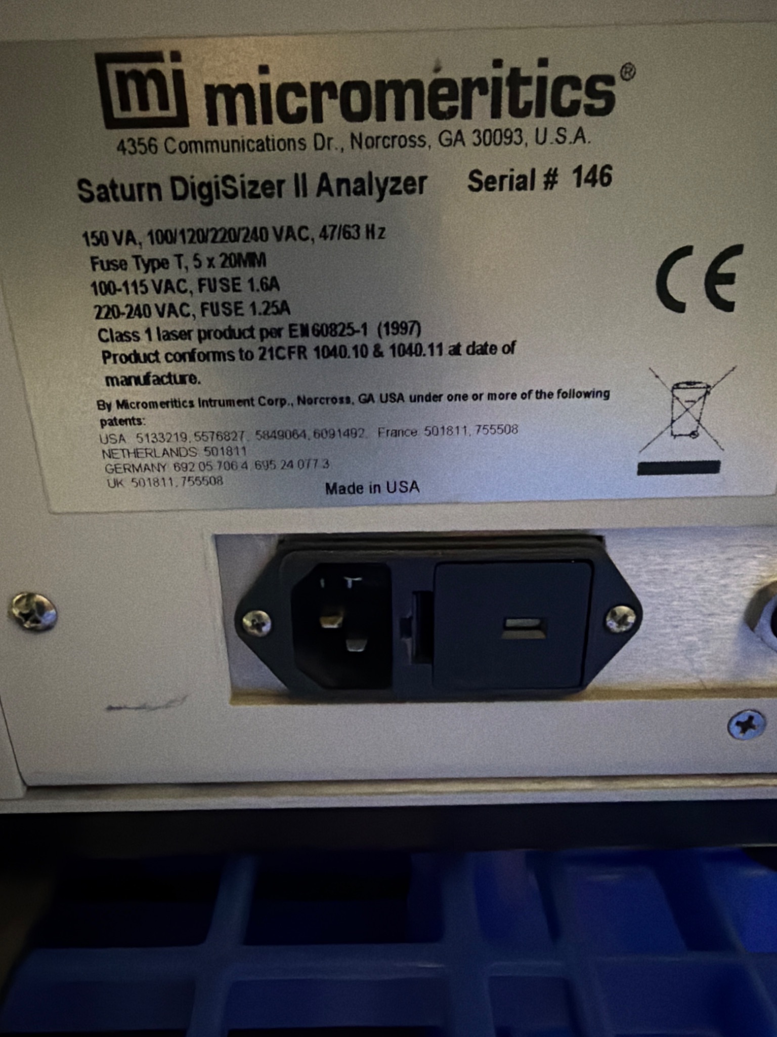 MICROMERITICS Saturn DigiSizer II Laser Particle Size Analyzer USED 4