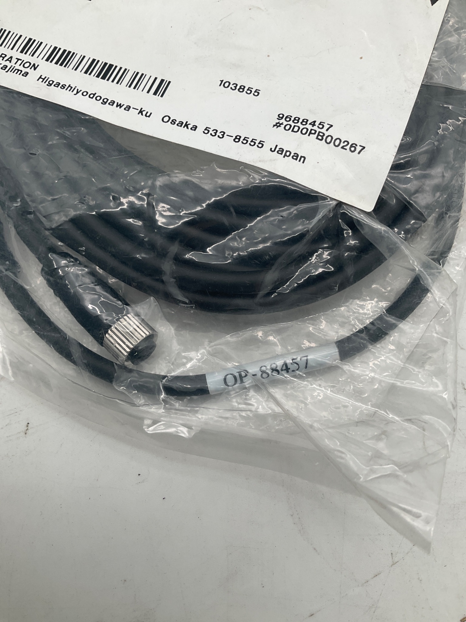 KEYENCE OP‑88457 M8–M12 4‑Pin Straight Cable 5m NEW 2