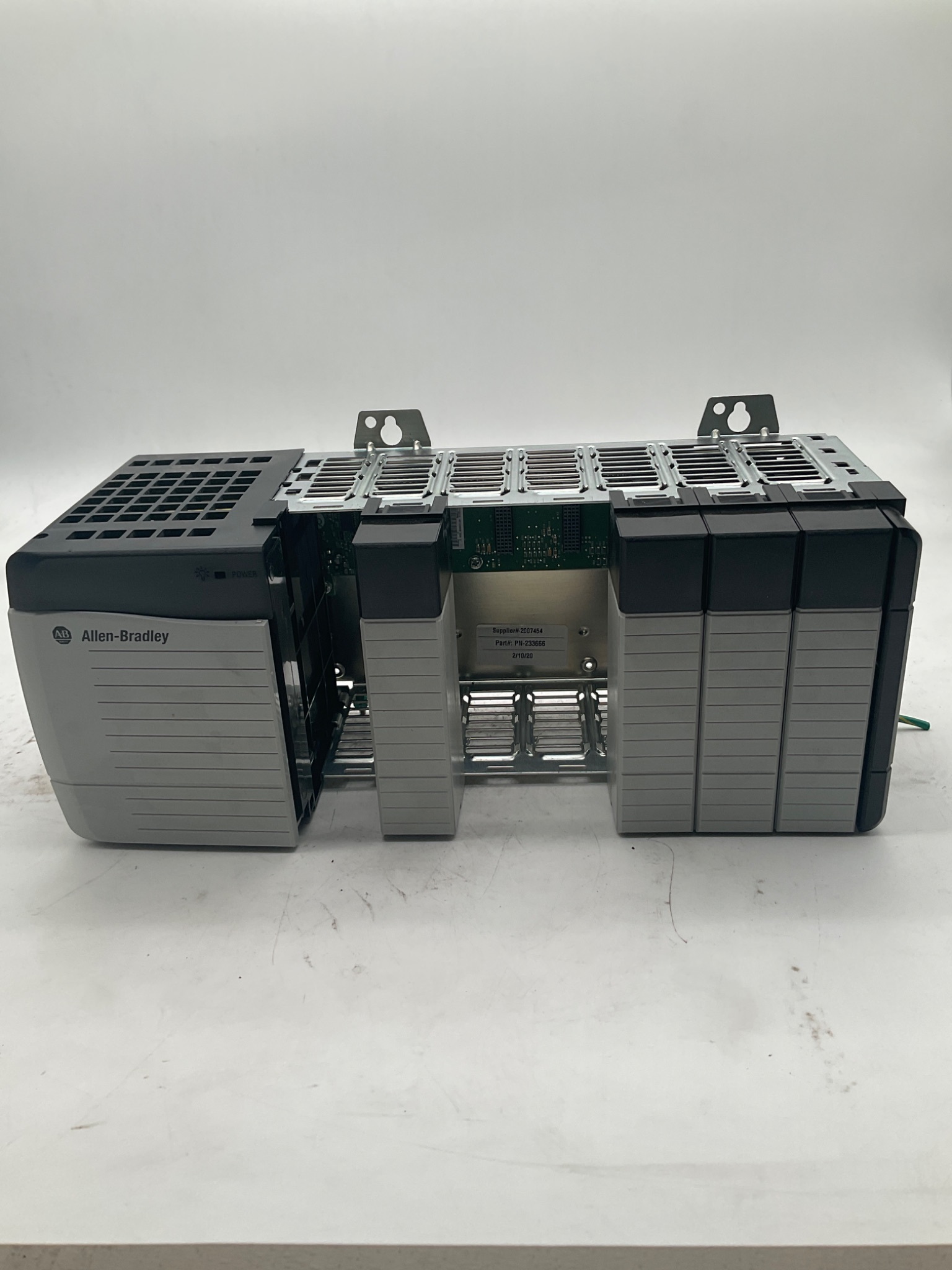 ALLEN BRADLEY 1756‑PA72 ControlLogix 7‑Slot PLC Rack USED 1