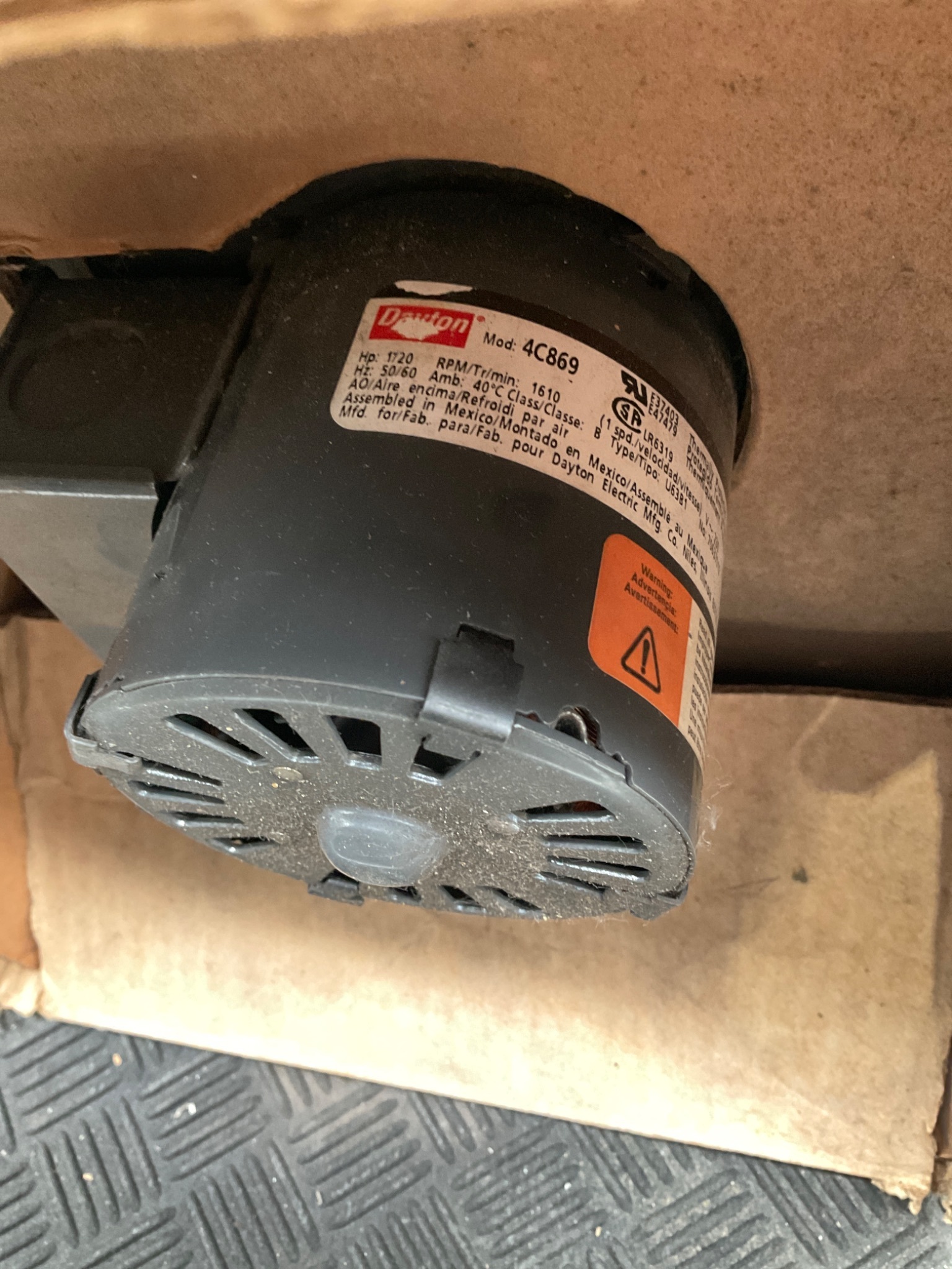 DAYTON 4C869 Blower Motor NEW 2