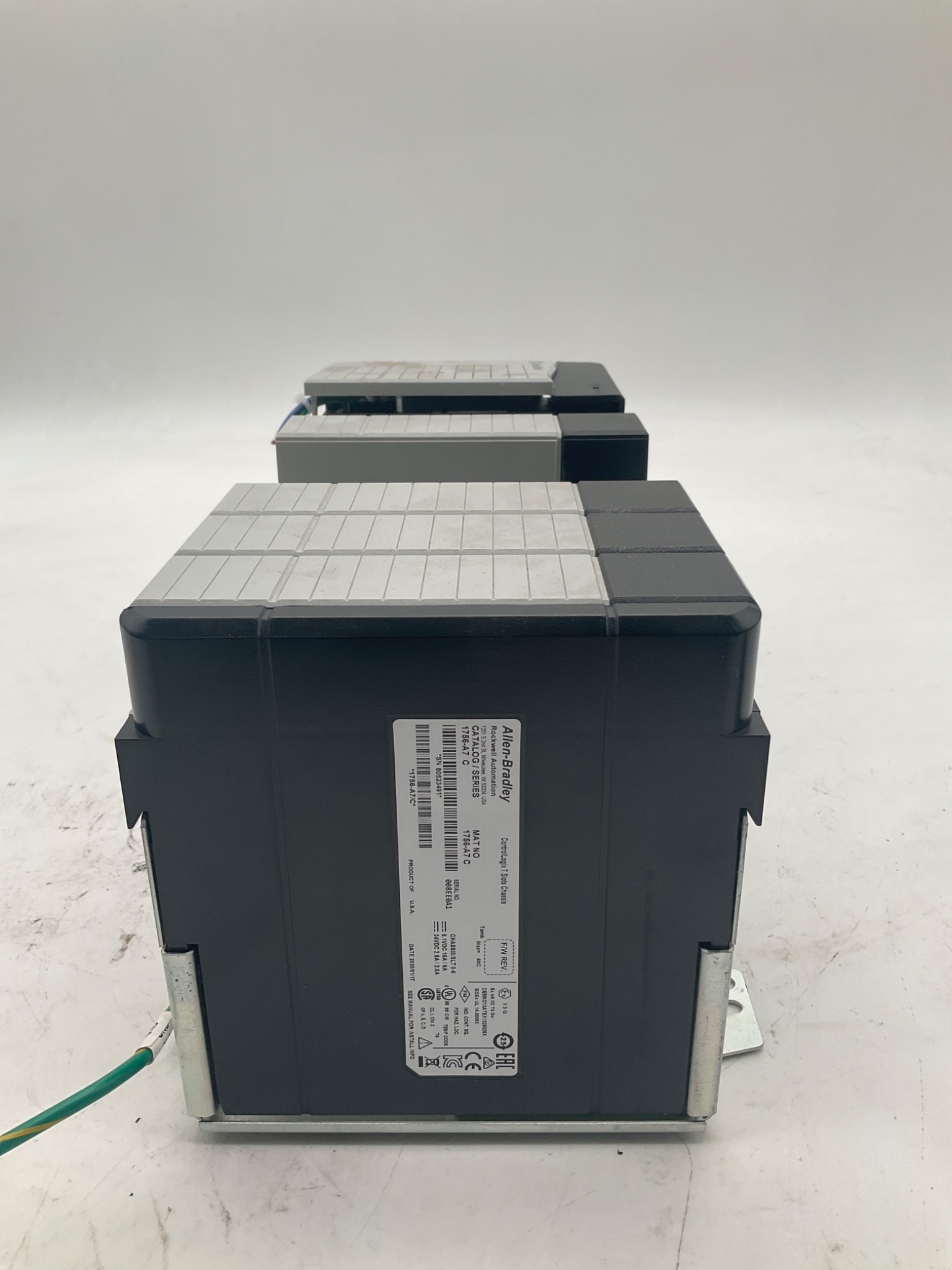 ALLEN BRADLEY 1756‑PA72 ControlLogix 7‑Slot PLC Rack USED 2