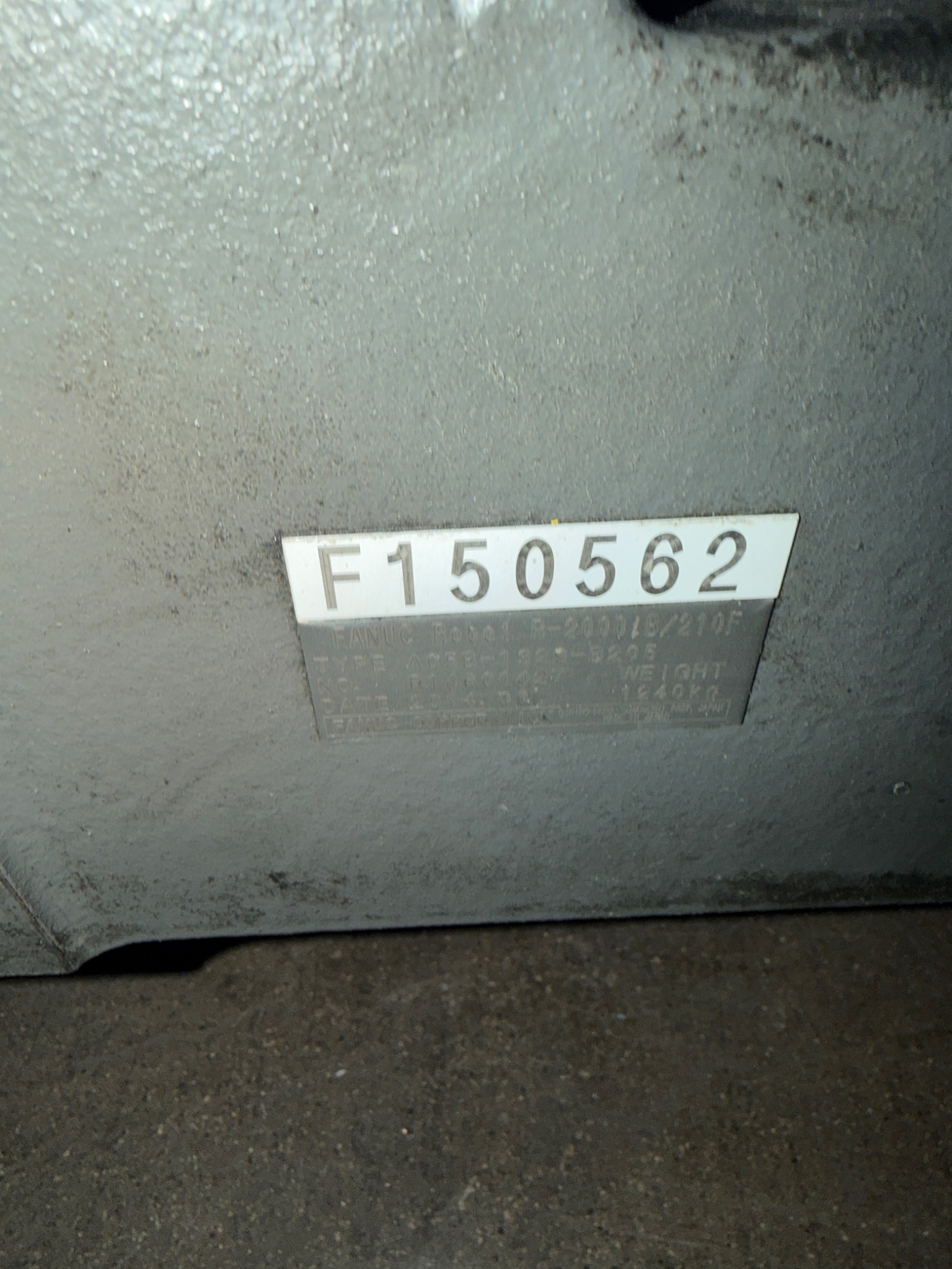 FANUC R‑2000iB/210F Complete w/ R‑30iB Controller USED 12