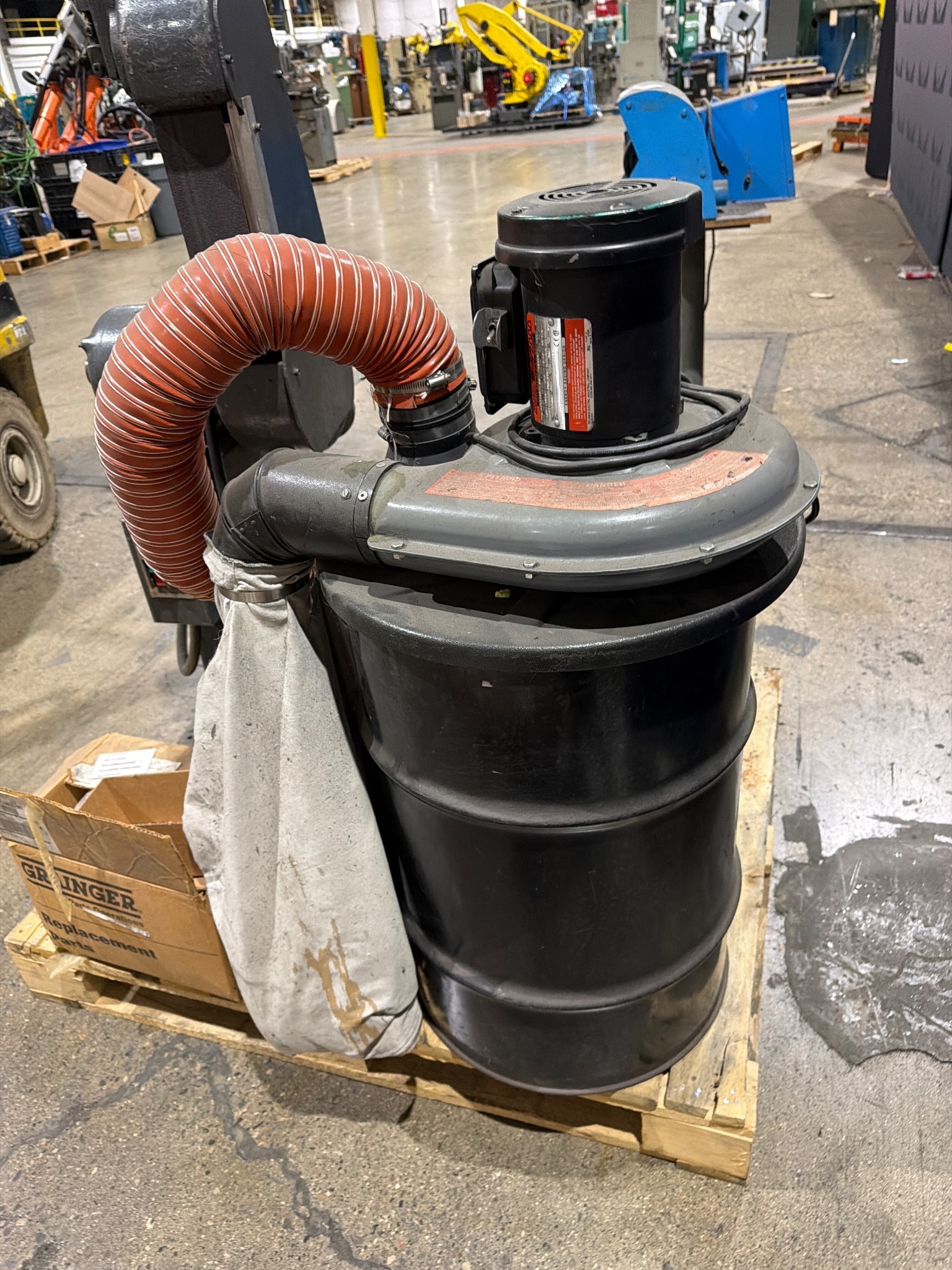 PORTER CABLE G4 4" x 48" Belt Grinder w/ Dust Collector USED 6