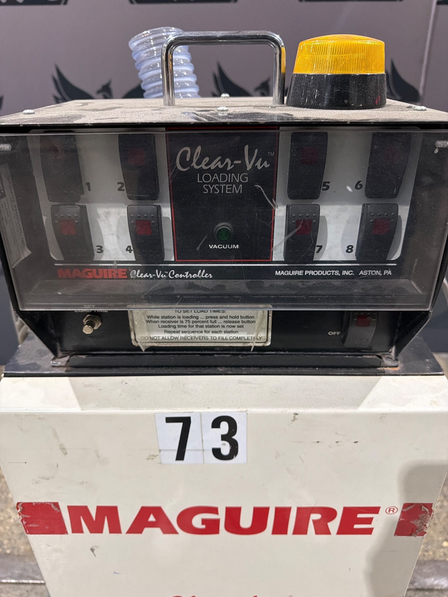 MAGUIRE MLS-580 CLEAR VU LOADING SYSTEM 5HP VACUUM LOADER USED 1