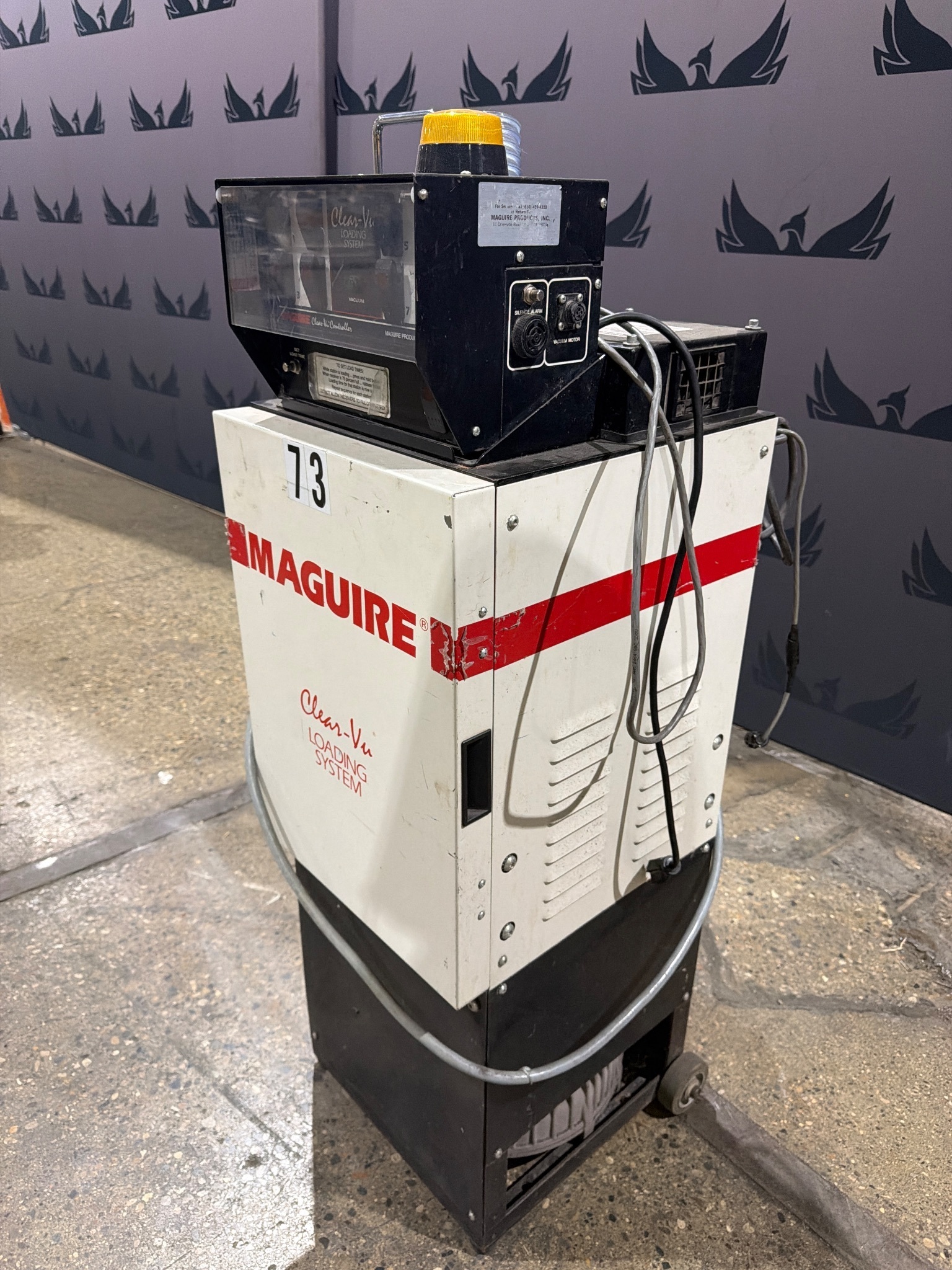 MAGUIRE MLS-580 CLEAR VU LOADING SYSTEM 5HP VACUUM LOADER USED 4