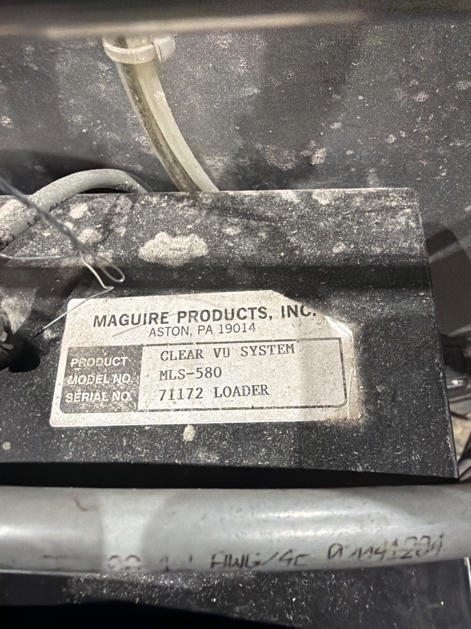 MAGUIRE MLS-580 CLEAR VU LOADING SYSTEM 5HP VACUUM LOADER USED 6