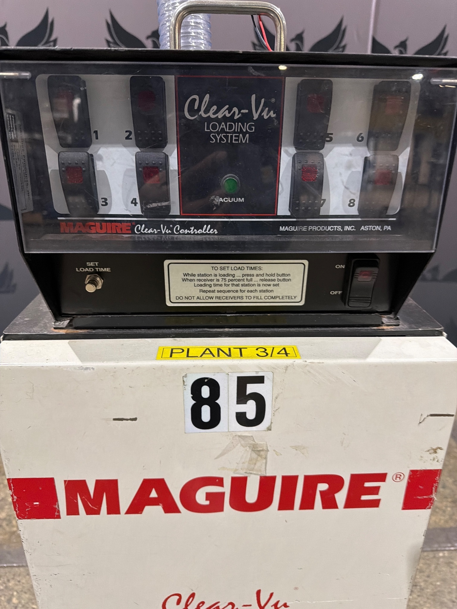 MAGUIRE MLS-580 CLEAR VU LOADING SYSTEM 5HP VACUUM LOADER USED 3