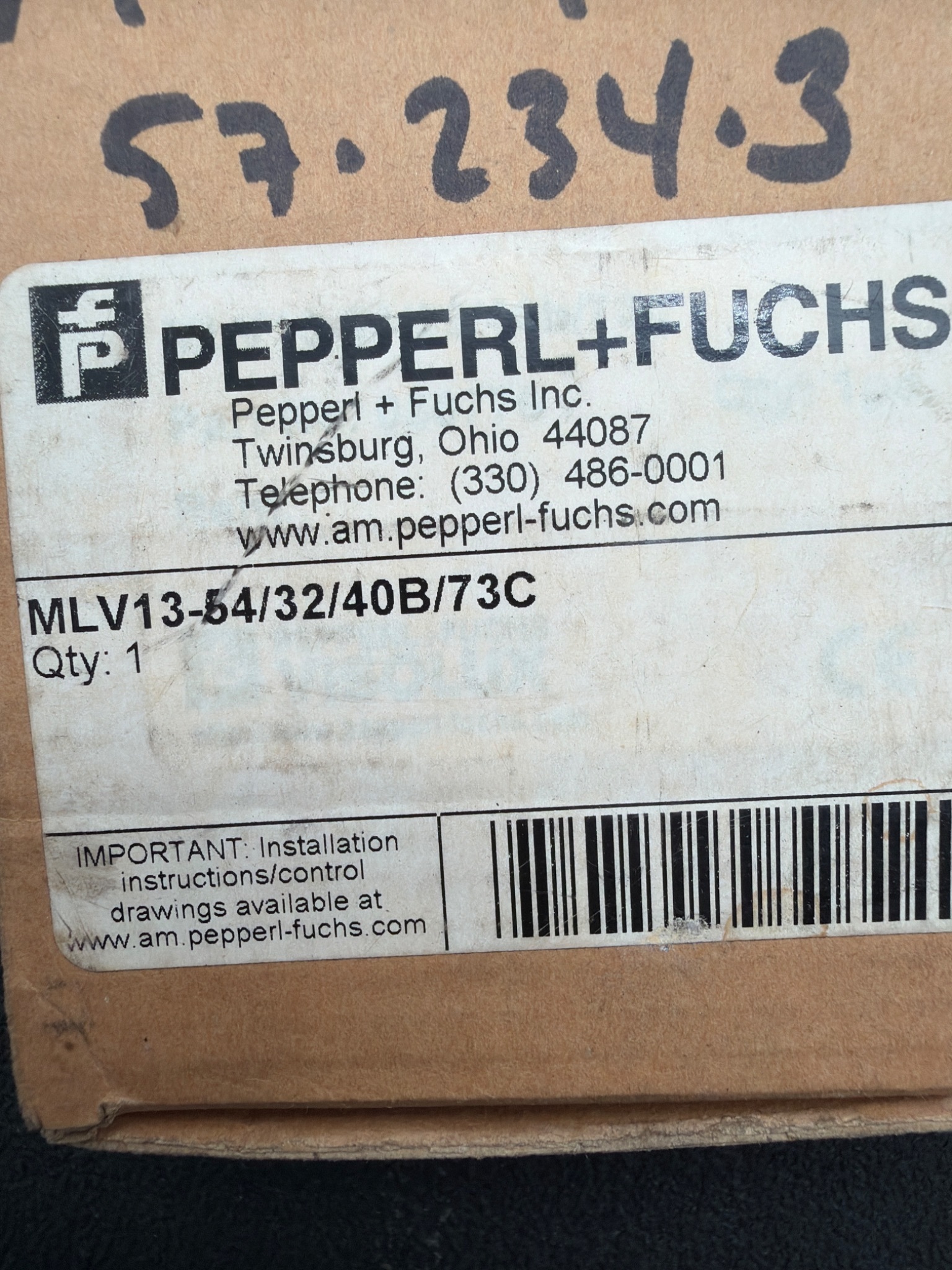 PEPPERL+FUCHS MLV13-54/32/40B/73C Photoelectric Sensor NEW 3