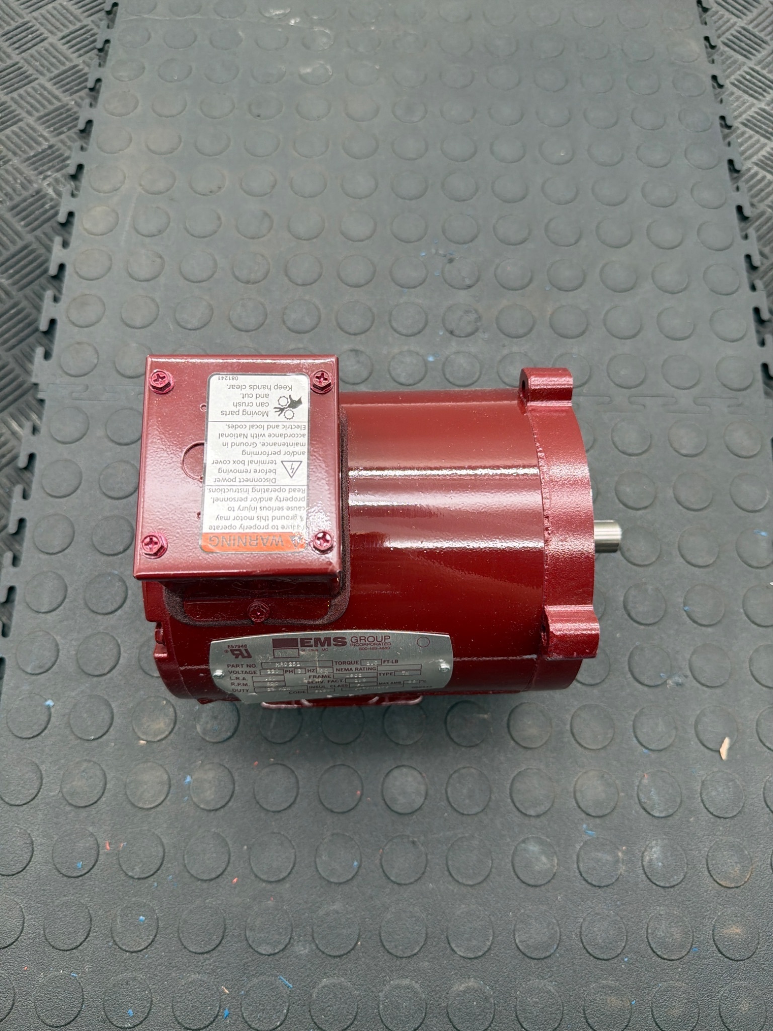 EMS GROUP MR0251 Motor 230V 3‑Phase 600 RPM NEW 5