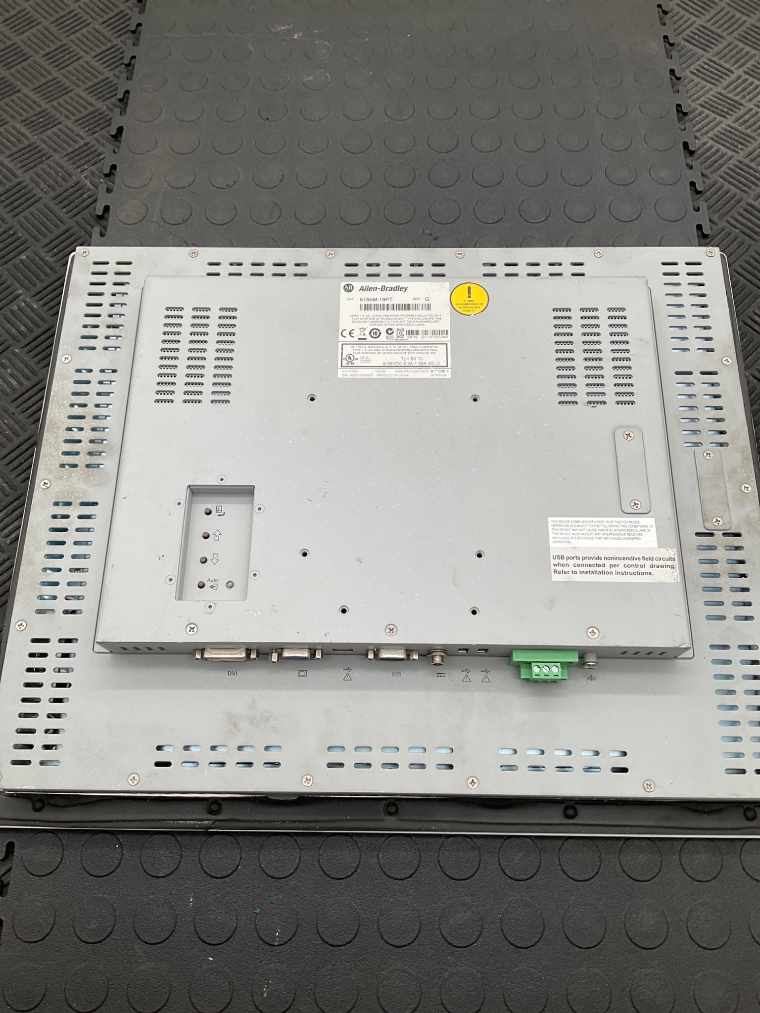 ALLEN BRADLEY 6186M‑19PT PanelView 1900M HMI USED 2