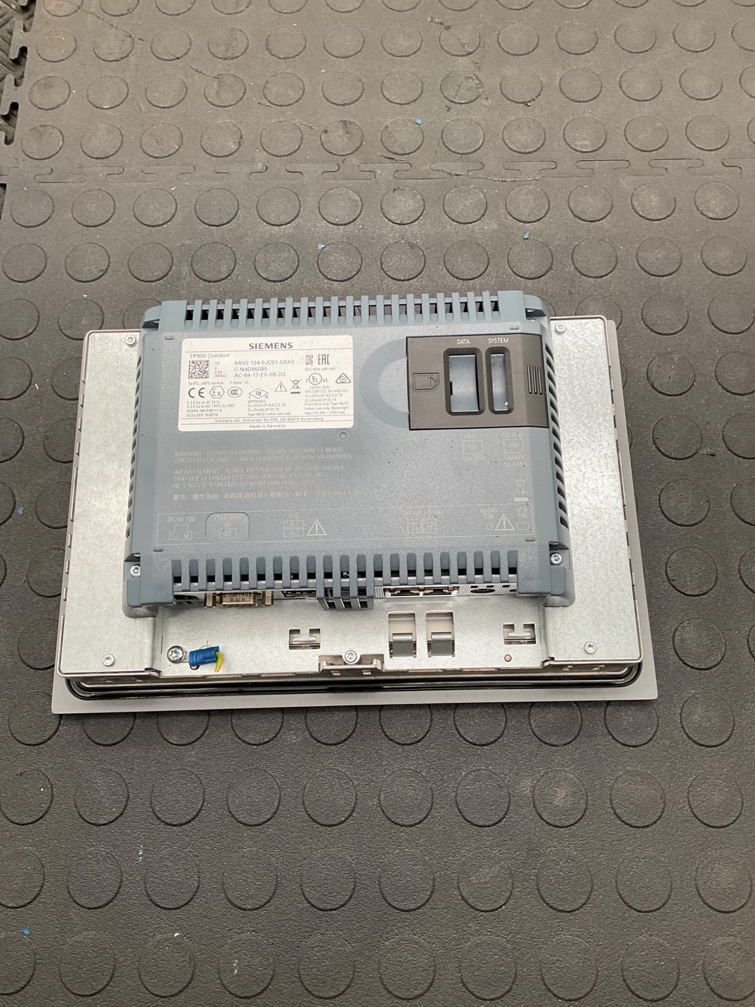 SIEMENS 6AV2124-0JC01-0AX0 TP900 Comfort SIMATIC Touch Panel HMI USED 2