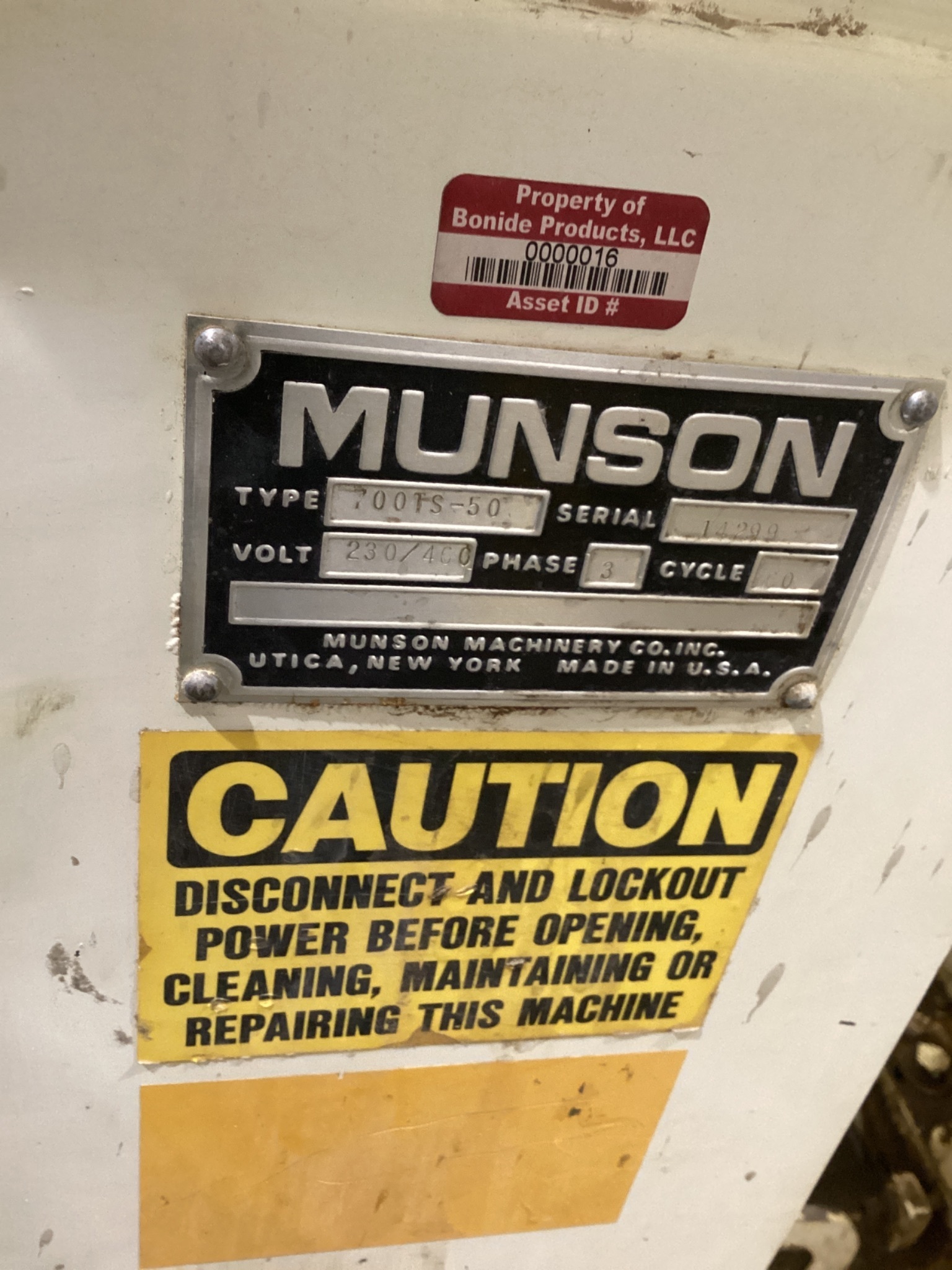 MUNSON 700TS-50 Rotary Batch Mixer USED x 6