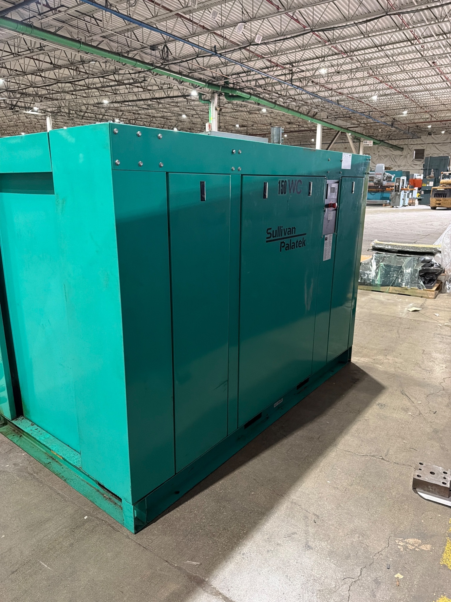 SULLIVAN PALATEK 150UD Rotary Screw Compressor 150HP USED x 0