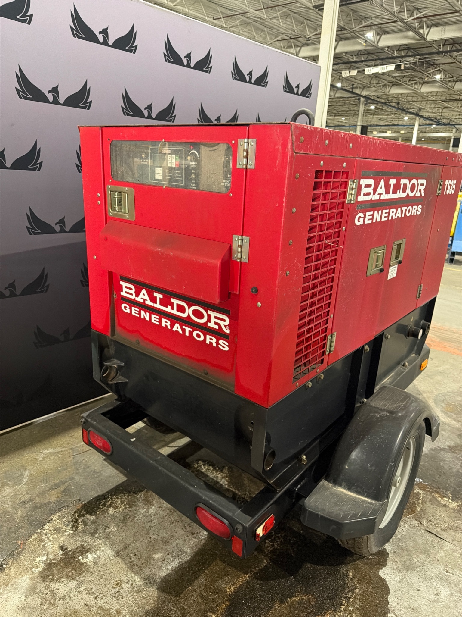 2006 BALDOR TS35 70 Gal. Towable Diesel Generator USED 2