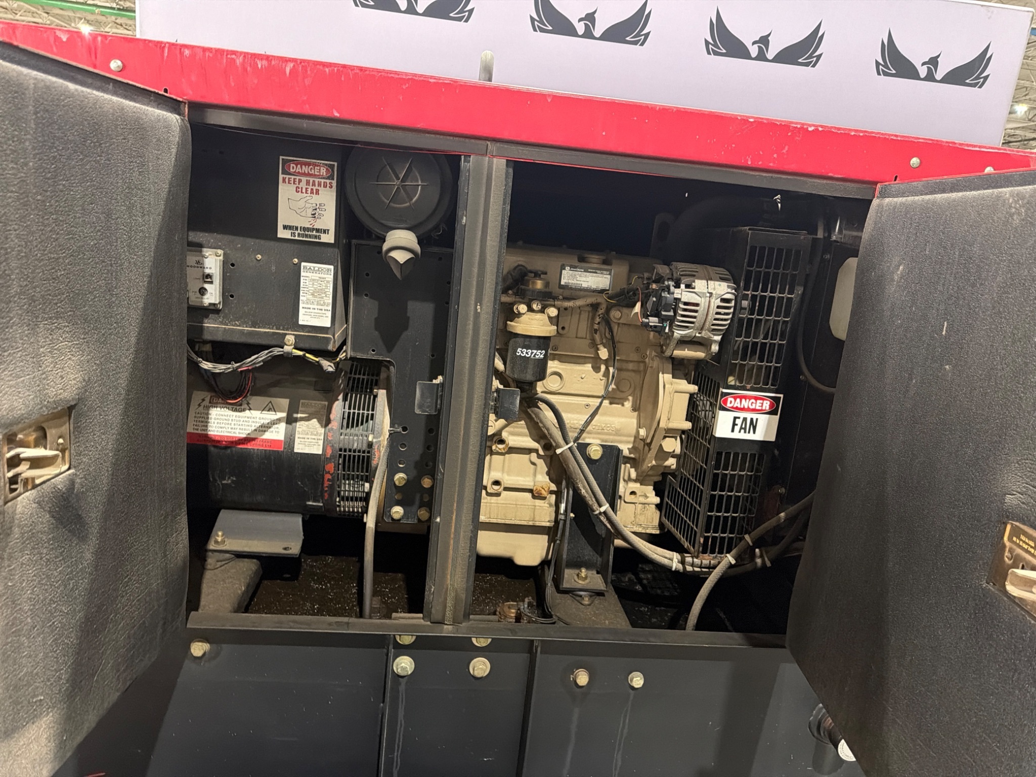 2006 BALDOR TS35 70 Gal. Towable Diesel Generator USED 4