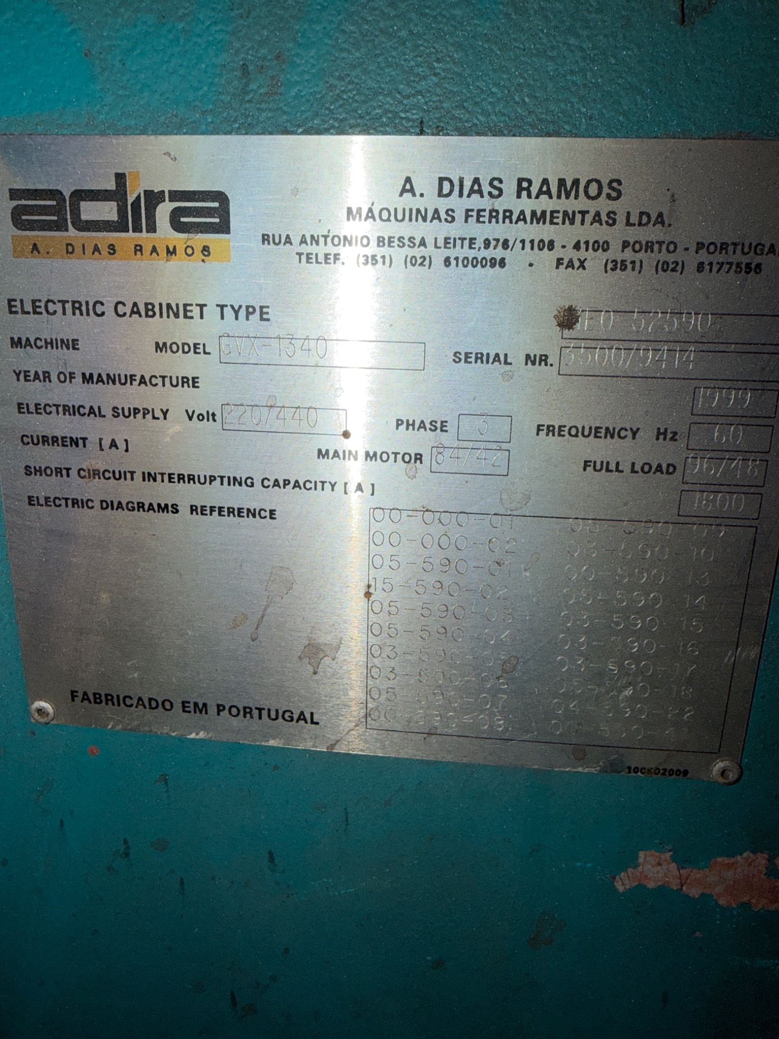 1999 ADIRA GVX 1340 Hydraulic Power Shear USED 8