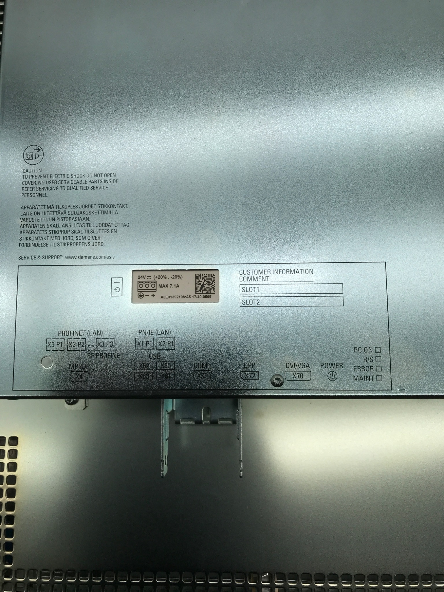 SIEMENS 6AV7260-2GM41-0BX6 SIMATIC IPC677D 22" Touch Panel USED 3