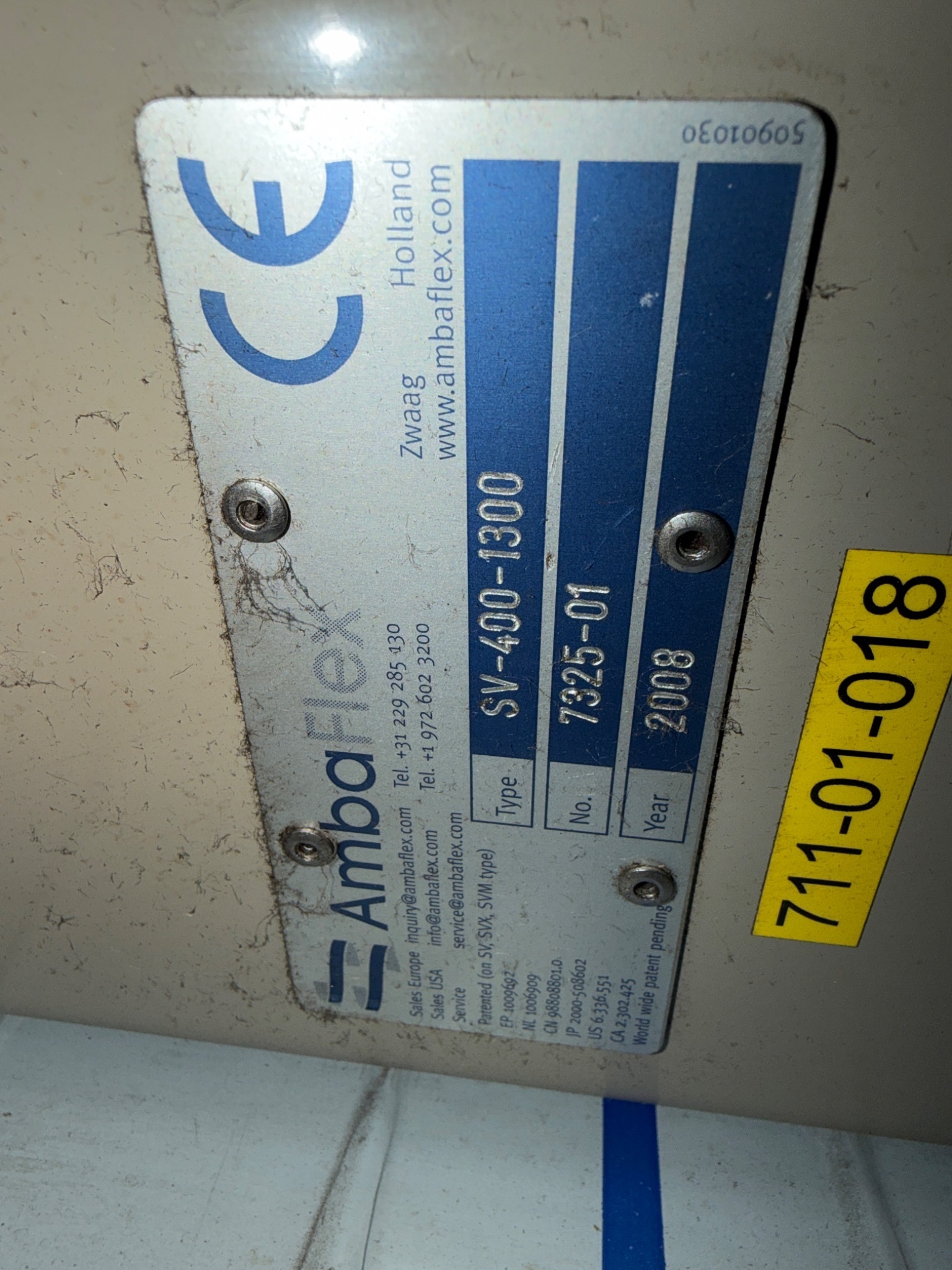 AMBAFLEX SpiralVeyor SV-400-1300 Conveyor USED 5