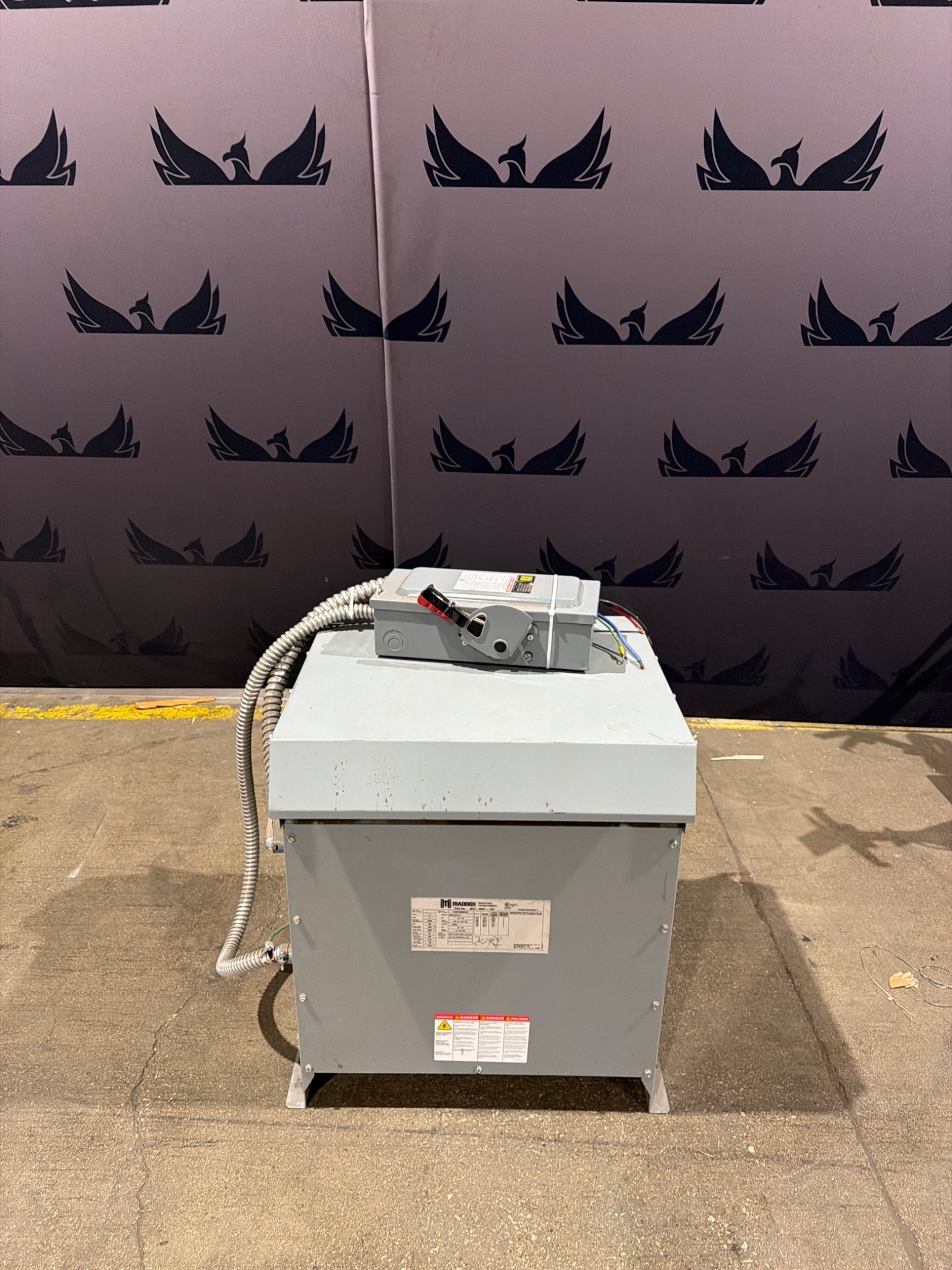 MADDOX MIT‑DRY‑132 30 kVA Industrial Transformer 480Y/277V - 208V USED 0
