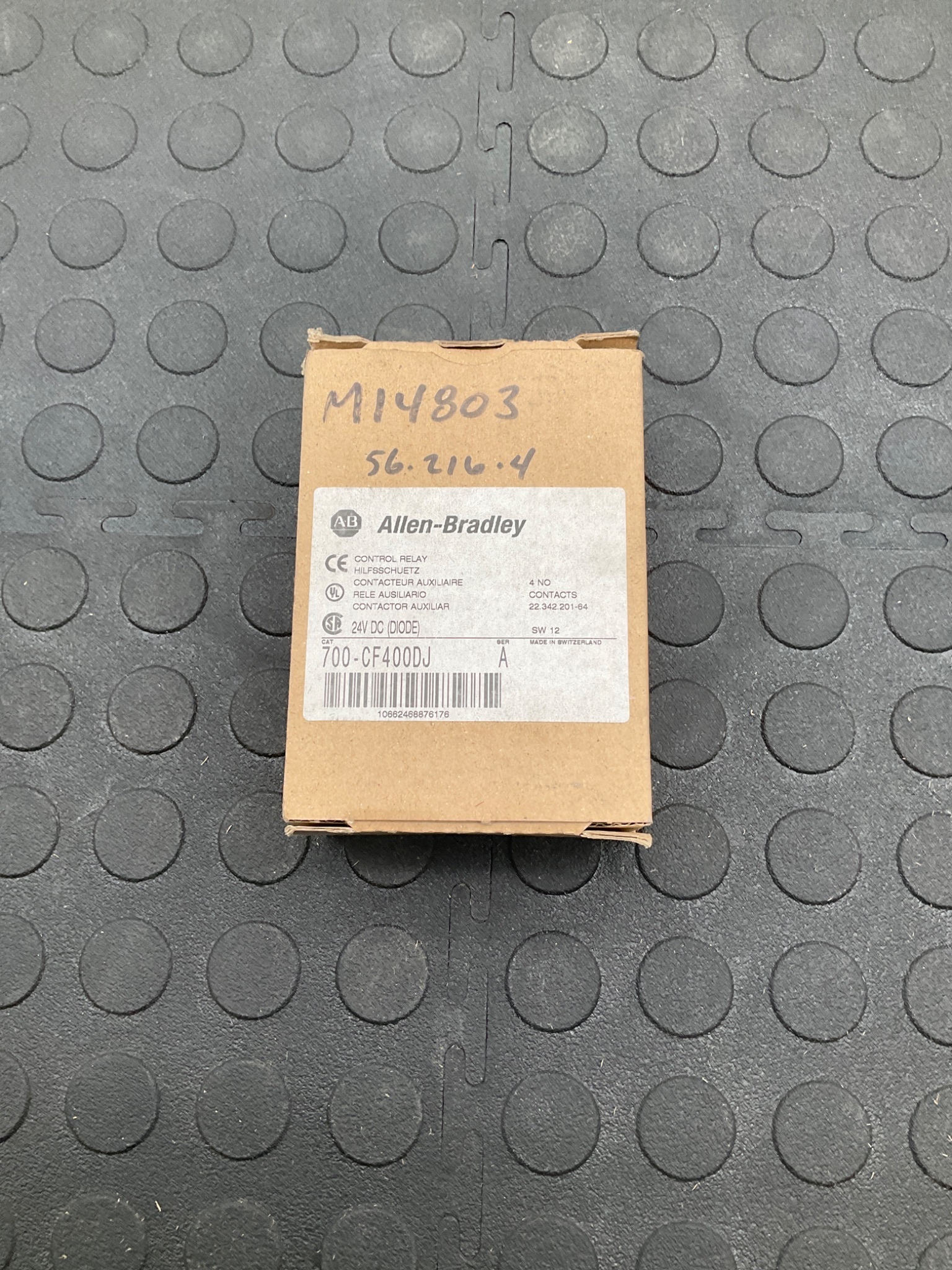 ALLEN BRADLEY 700‑CF400DJ 24VDC 4‑Pole Control Relay NEW 0