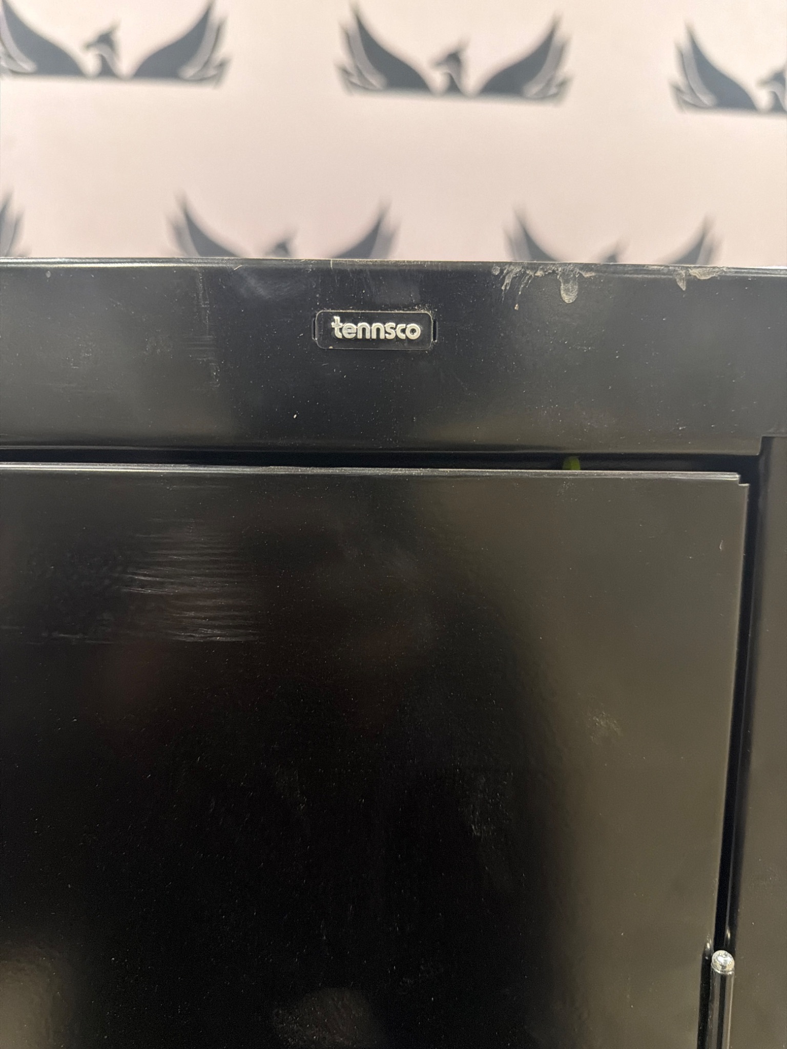 TENNSCO Black 5-Shelf Storage Cabinet w/ keys USED 5