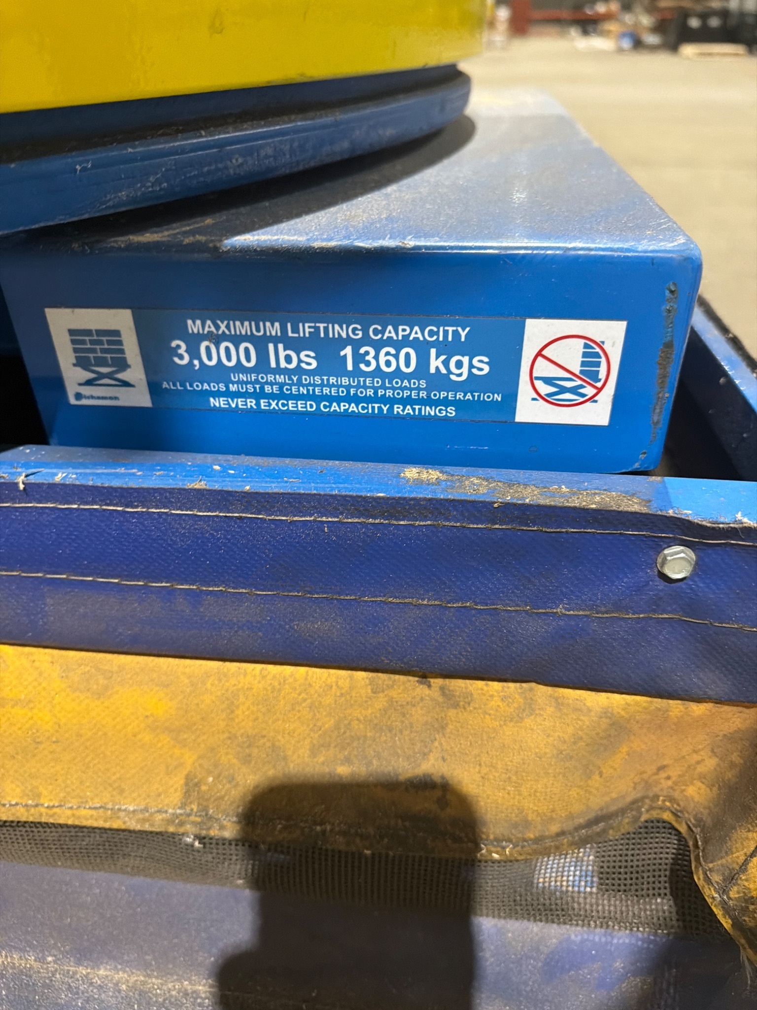 BISHAMON OPTIMUS L3K‑TT 3000lbs Pallet Positioner USED 3
