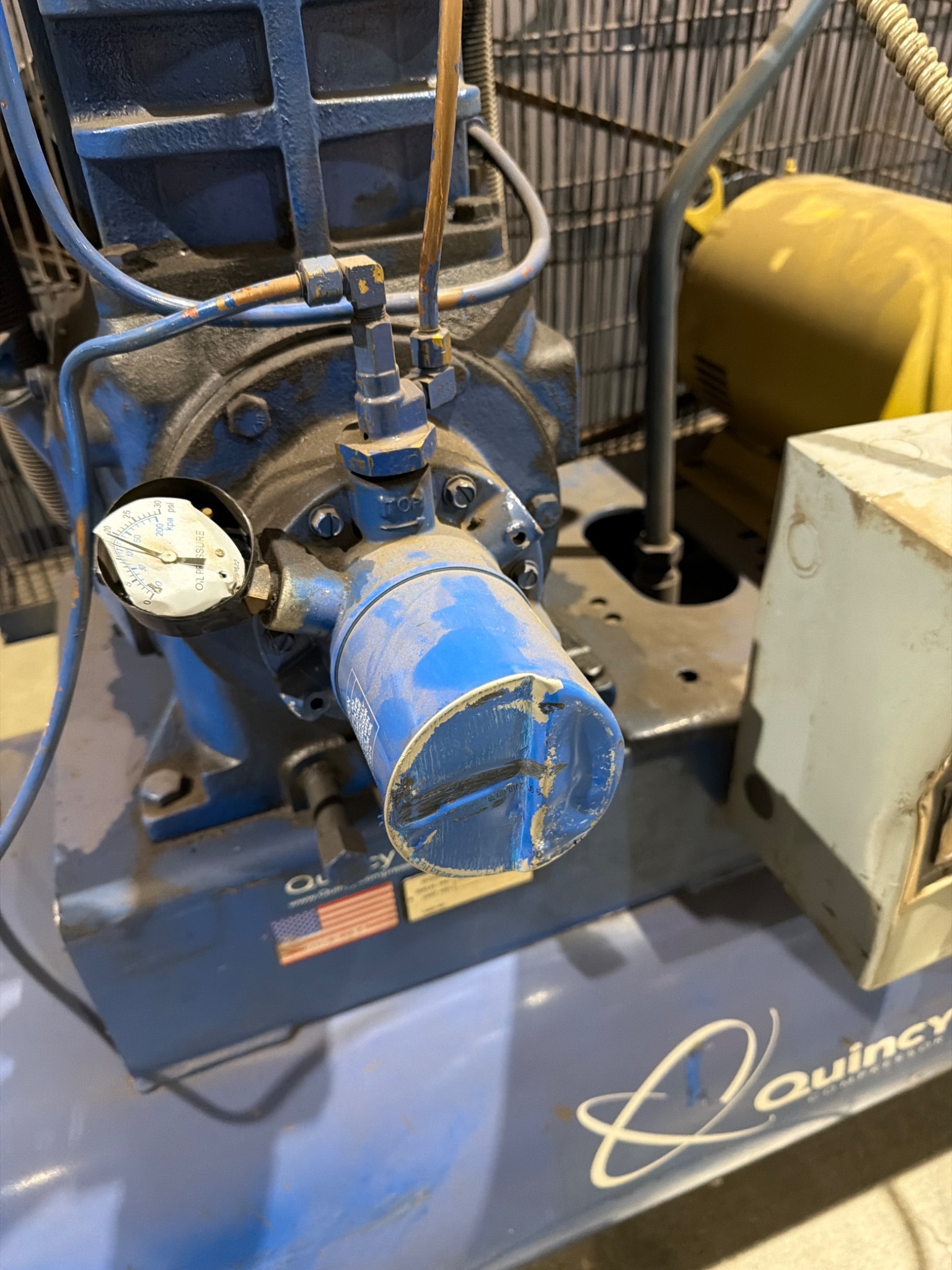 Quincy QR‑325 150919‑133 80 Gal. 5 HP Two‑Stage Air Compressor USED 2
