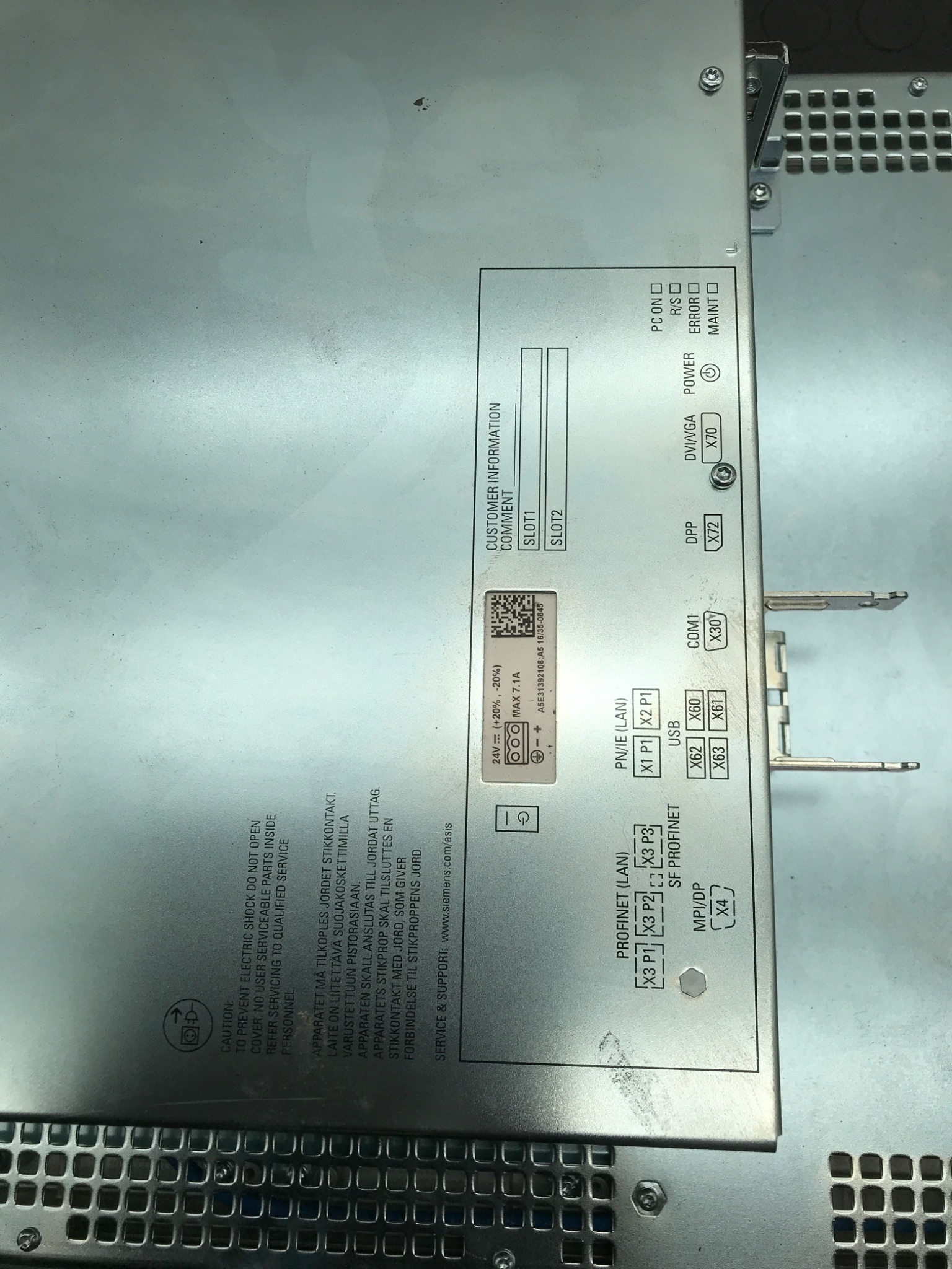 SIEMENS 6AV7260‑2GM41‑0BX6 SIMATIC IPC677D 22" Touch Panel USED 3
